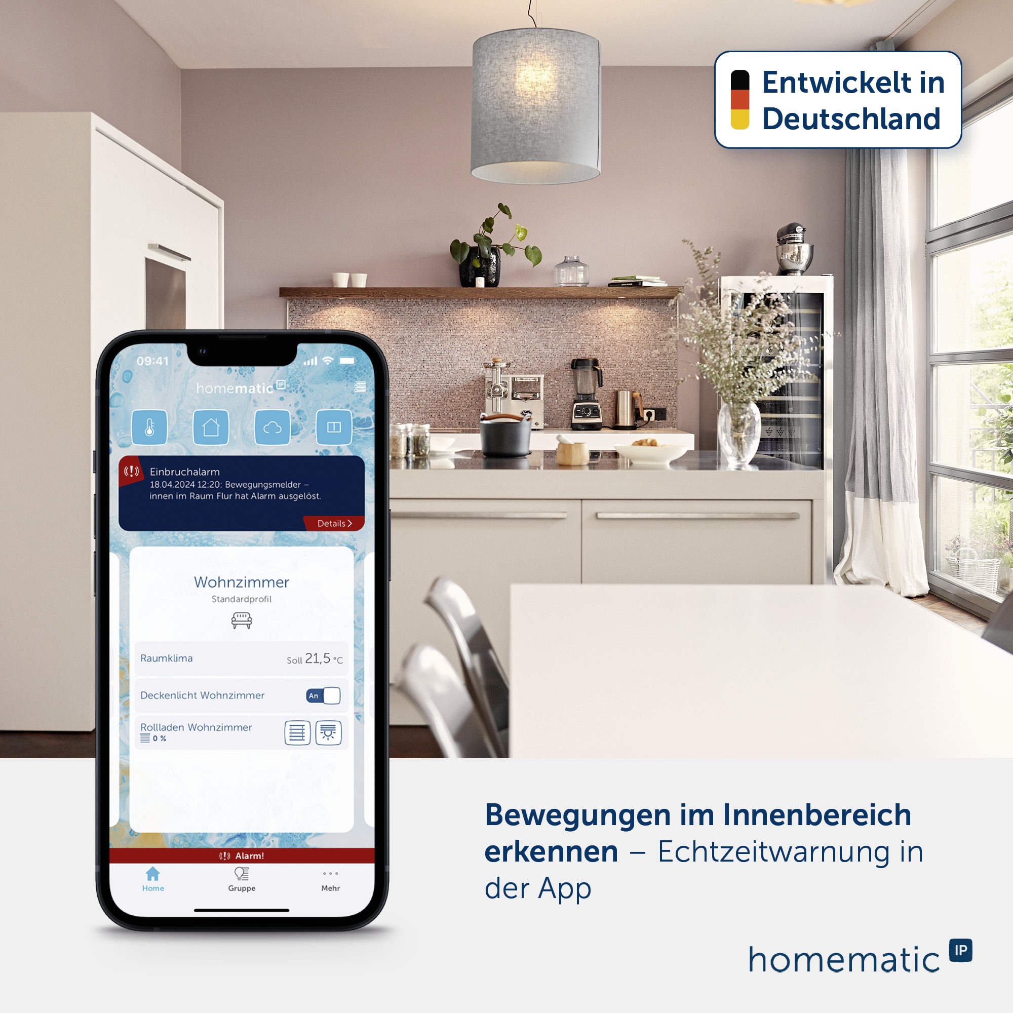 HOMEMATIC IP Smart Home 150587A0, Präsenzmelder für innen