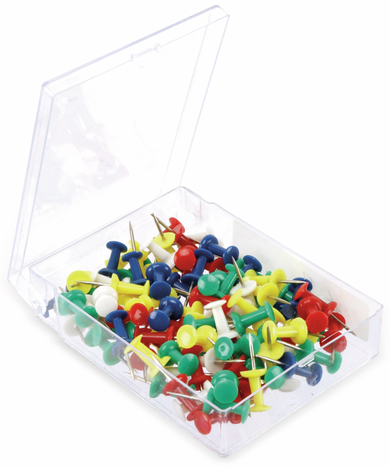 Reißnägel-Set, mit Kunstoffbox, 100 St. Reißnägel-Set, mit Kunstoffbox, 100 St.