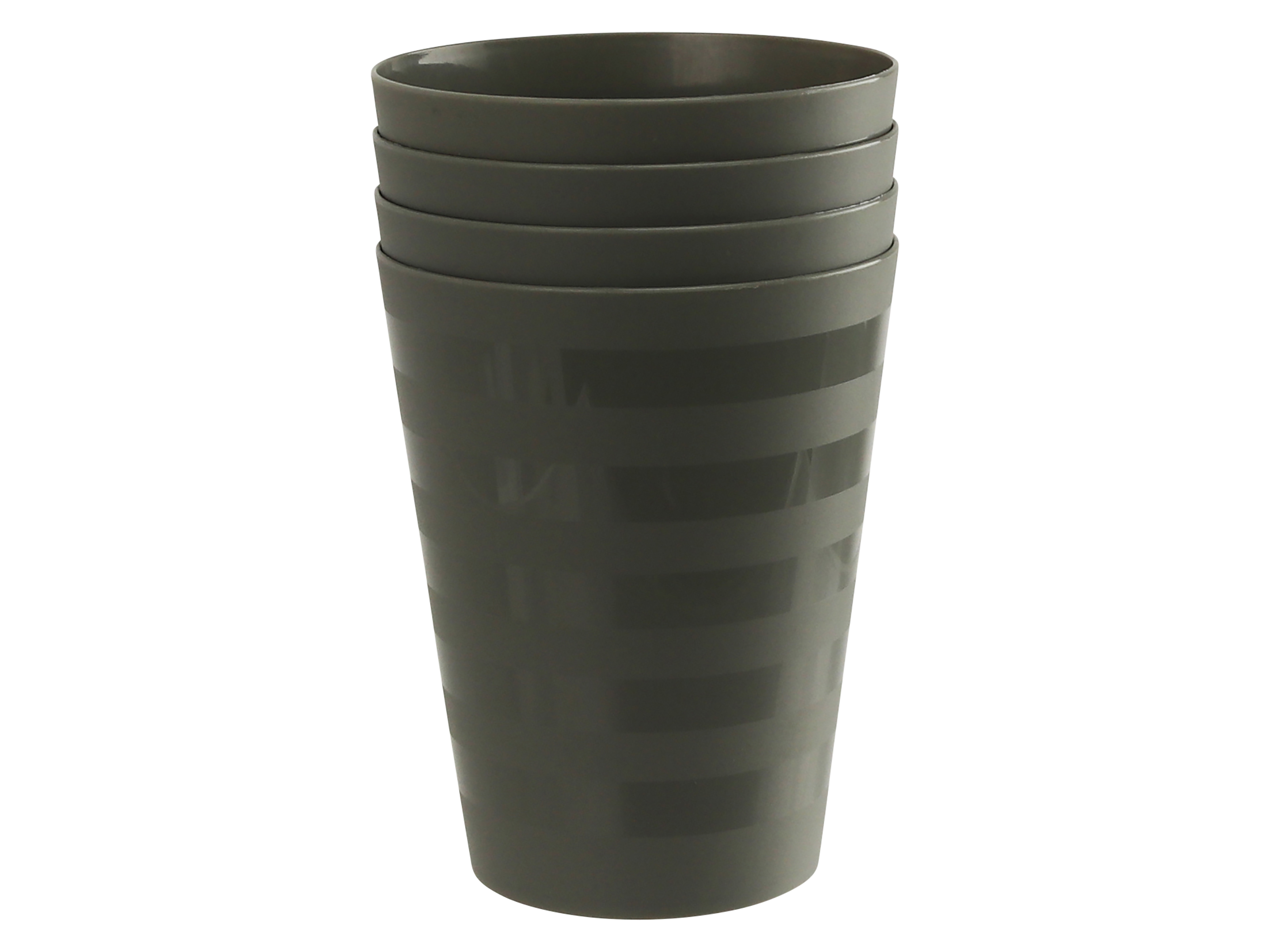 Camping-Trinkbecher, 4-teilig, grau, ca. 0,25 l Camping-Trinkbecher, 4-teilig, grau, ca. 0,25 l