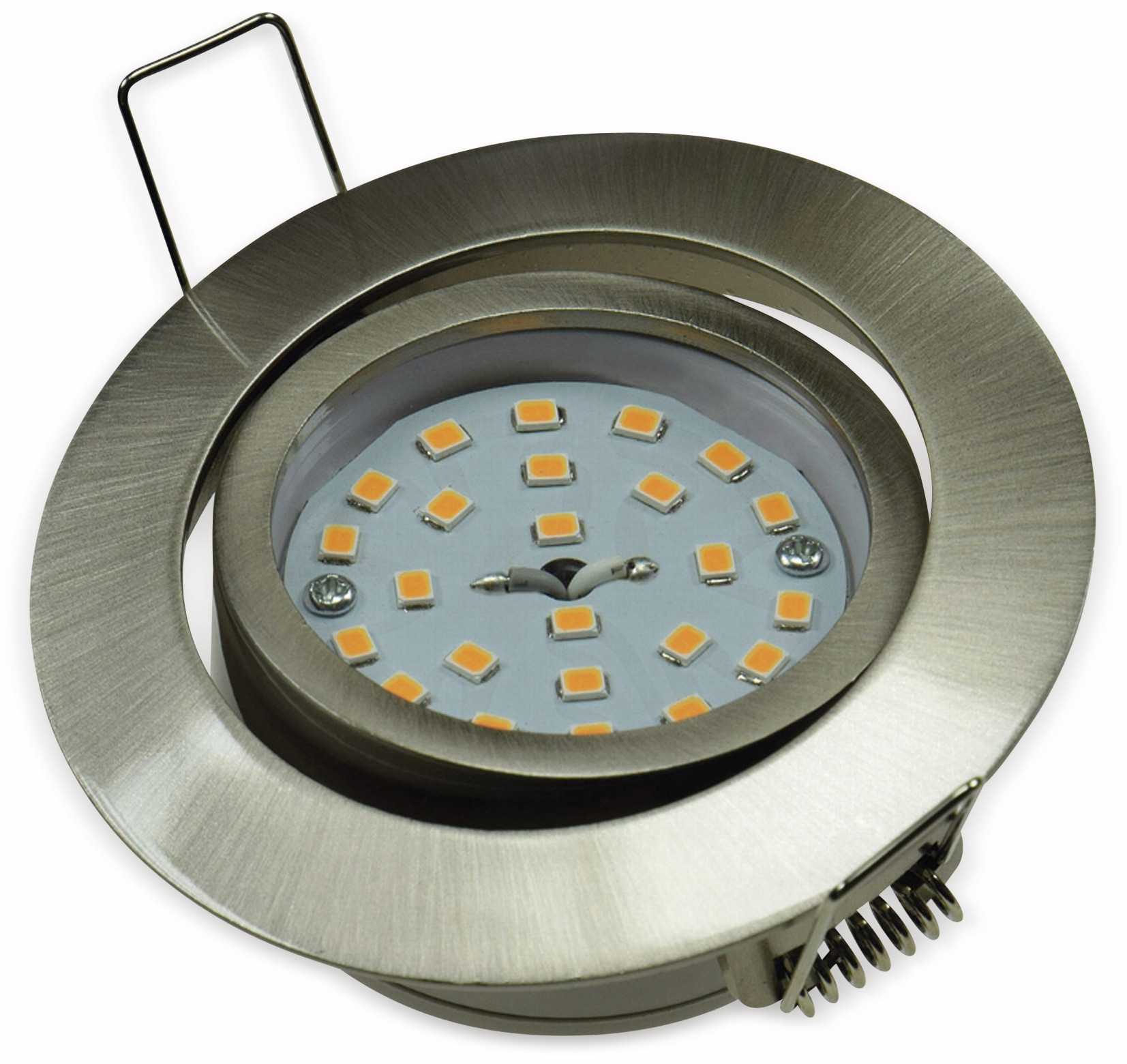 CHILITEC LED-Einbauleuchte "Flat-32" EEK F, 5 W, 470 lm, 2900 K, Edelstahl