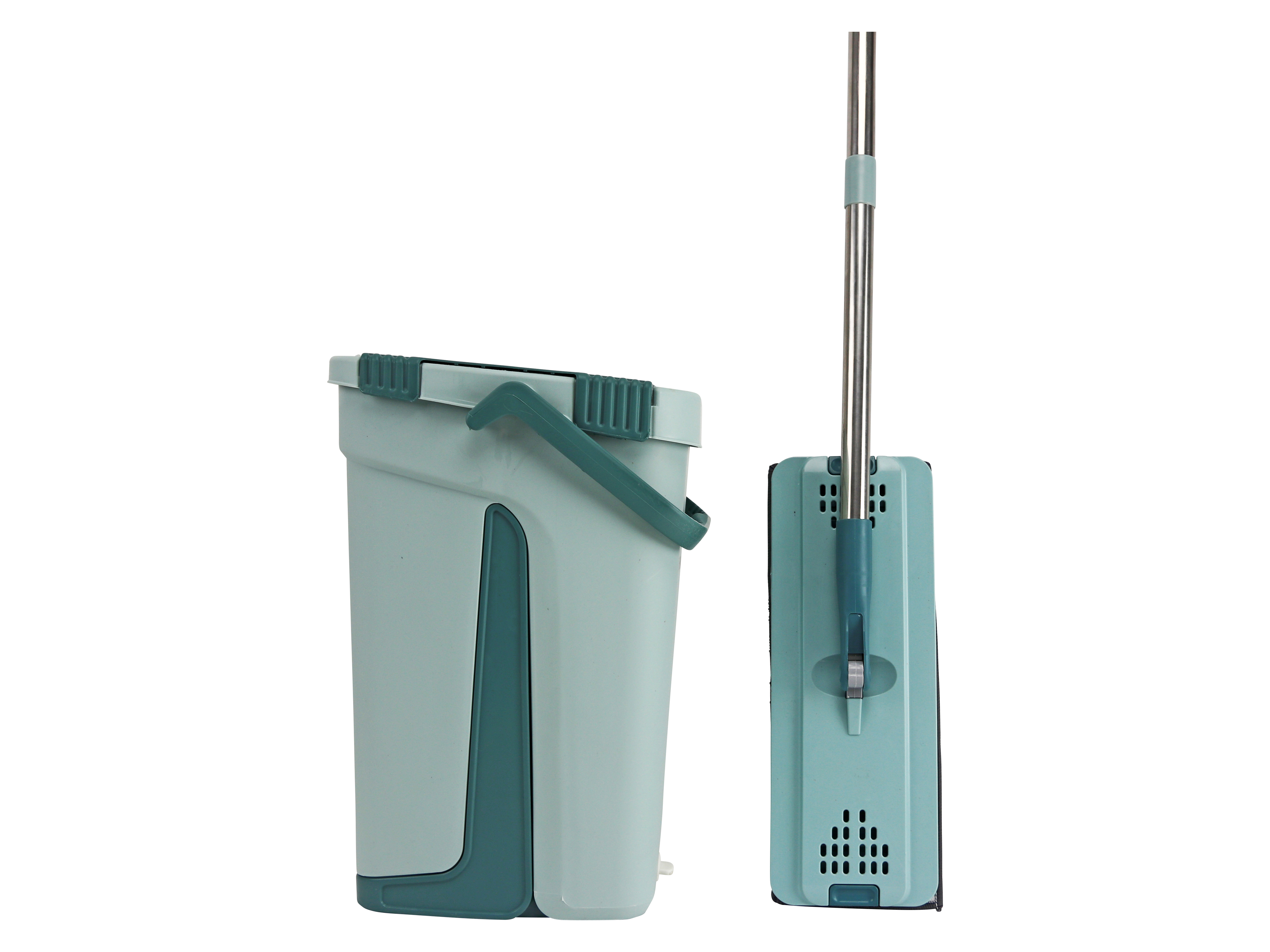 PUREWISH Bodenwisch-Set mit Eimer und Wischbezügen