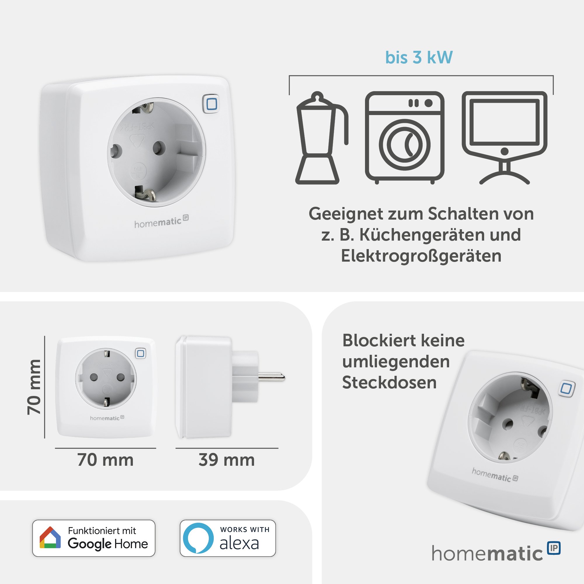HOMEMATIC IP 157338A0, Schaltsteckdose