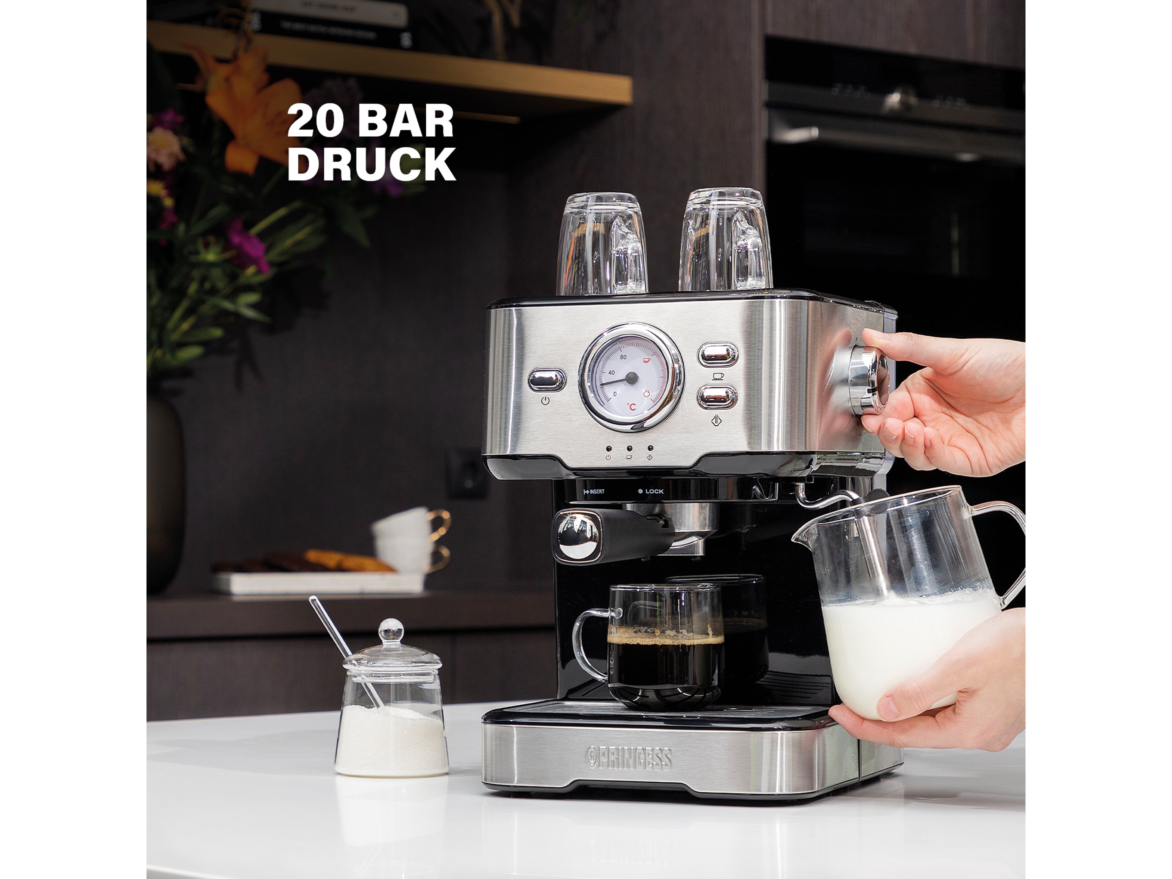 PRINCESS Espressomaschine 249412, 1100 W