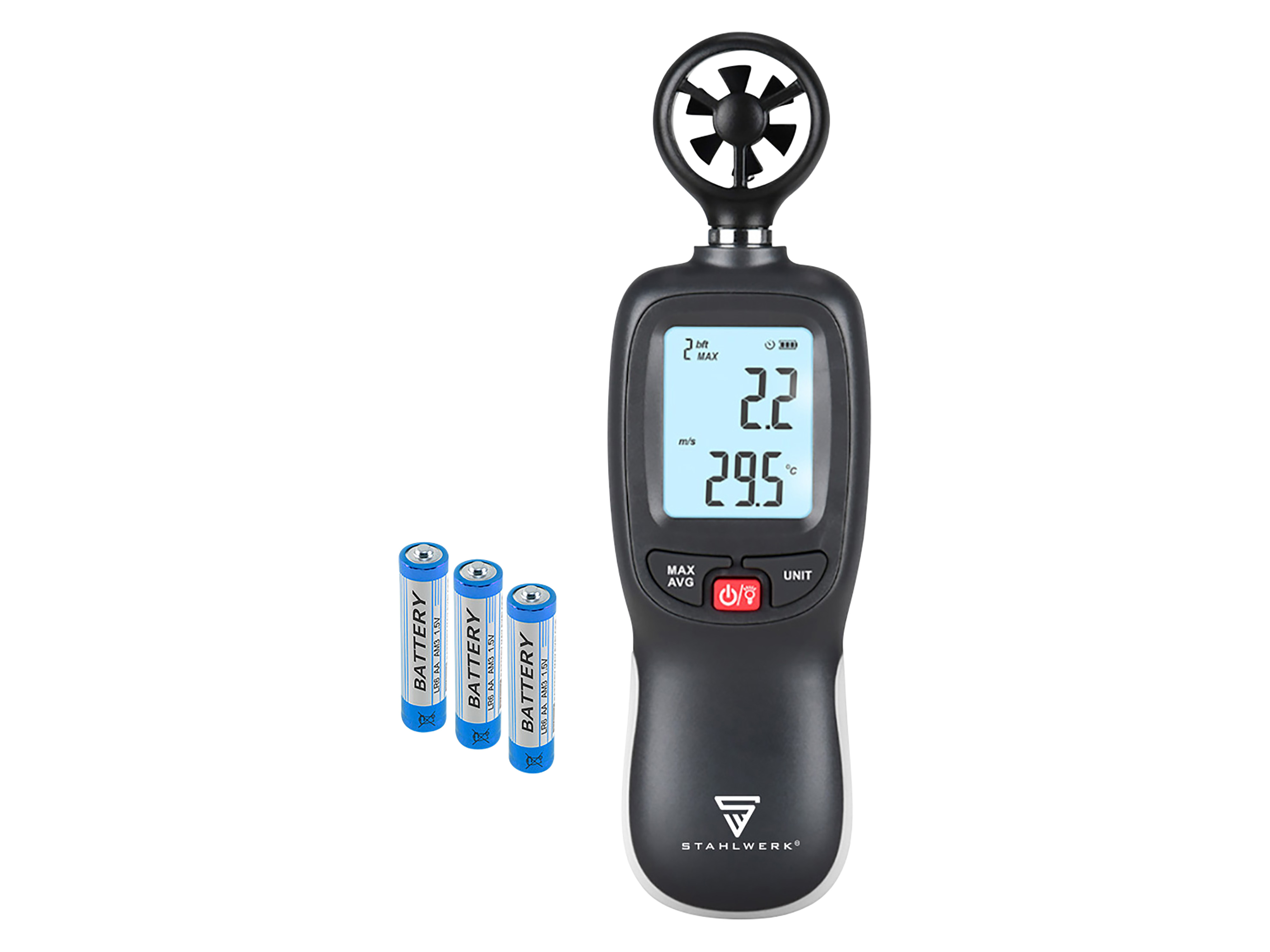 STAHLWERK Anemometer, 0-90 km/h