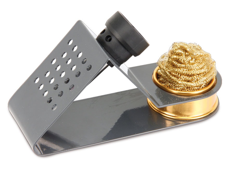 Lötkolbenständer mit Messing-Abstreifer