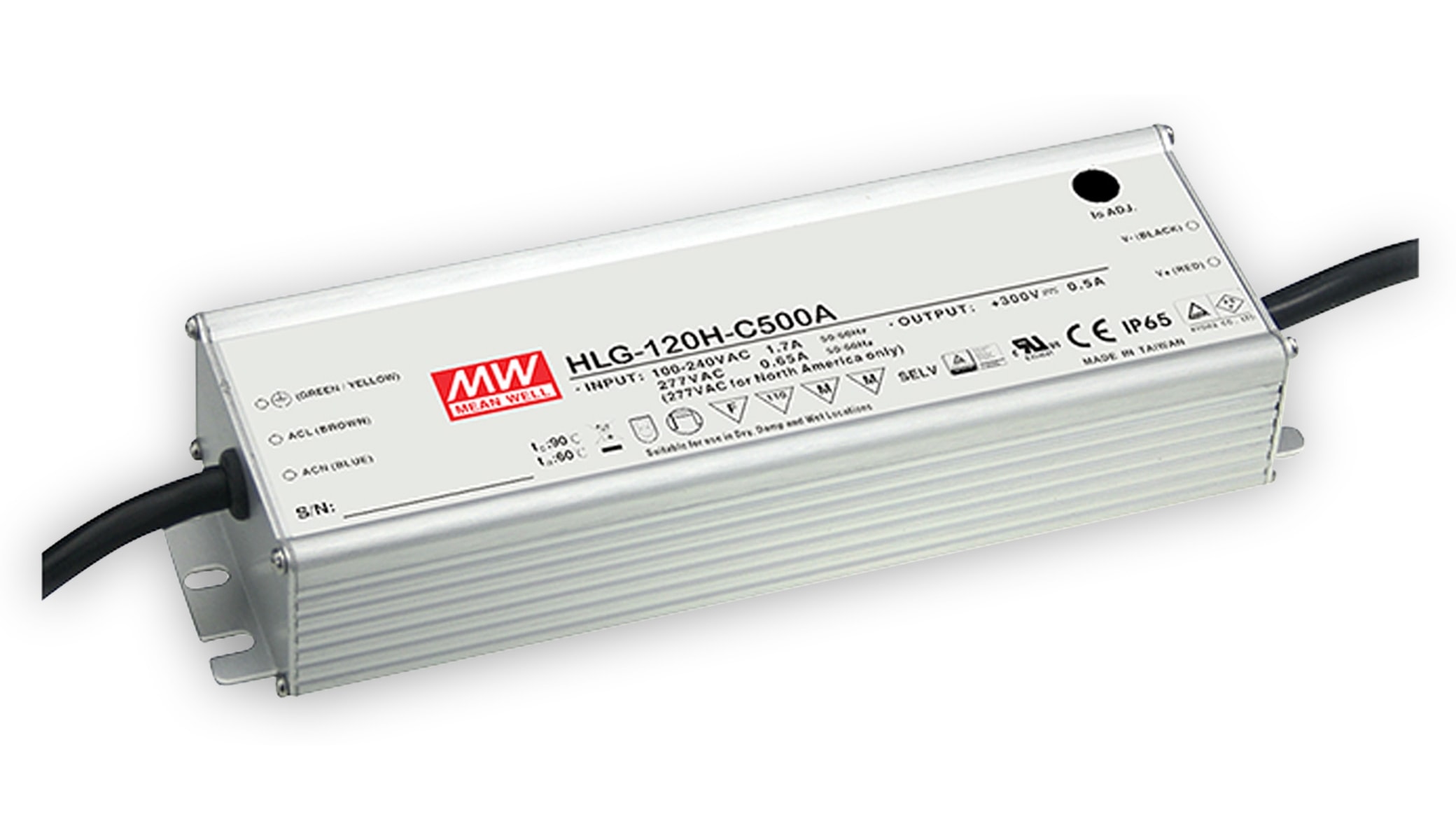 MEAN WELL LED-Schaltnetzteil HLG-120H-C350A, 430 V-/350 mA MEAN WELL LED-Schaltnetzteil HLG-120H-C350A, 430 V-/350 mA