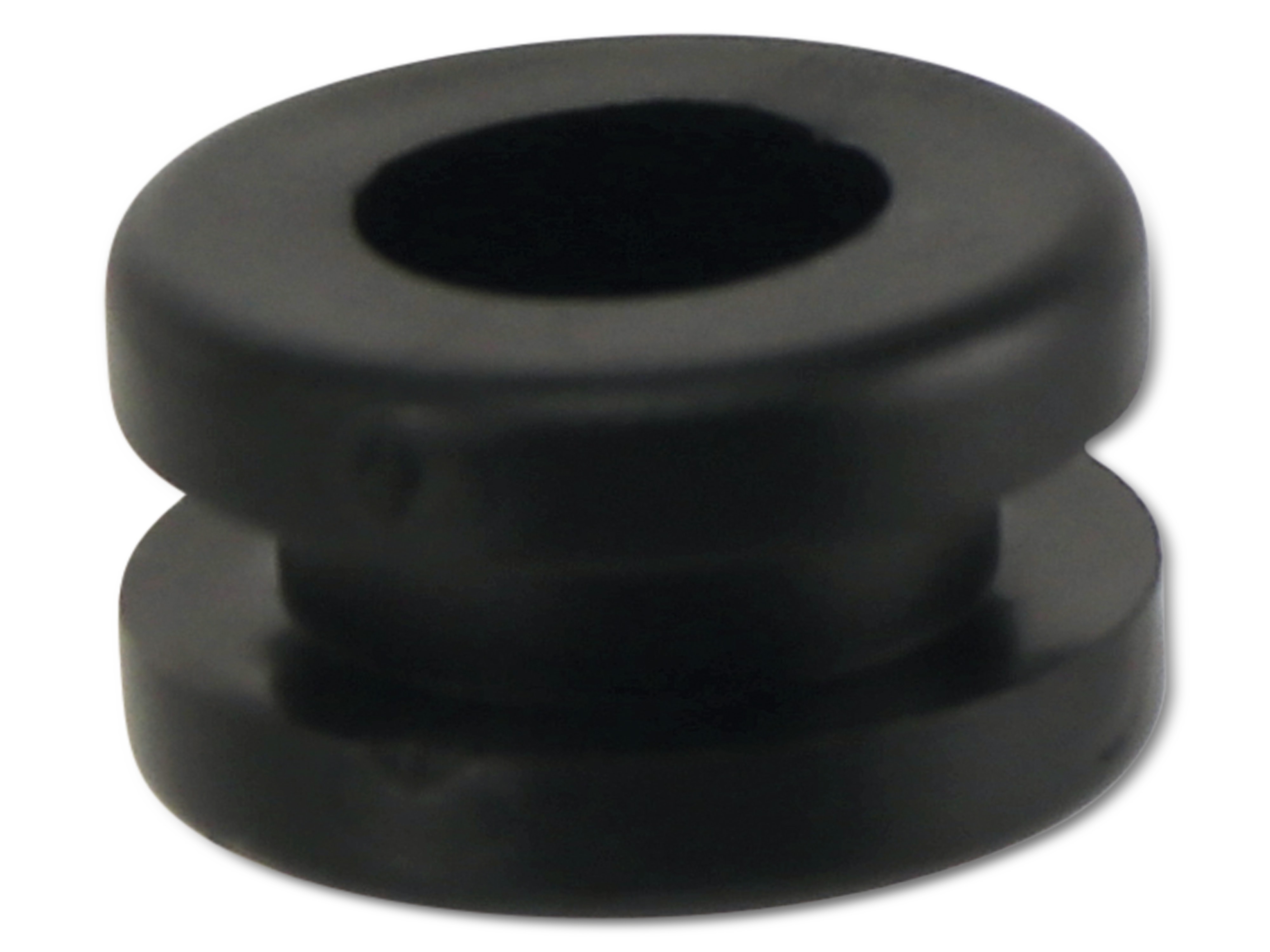 KSS Kabeldurchführungstülle PVC, schwarz, Plattenstärke 3, Loch-Ø 7,8, geschlossen, 1 Stück