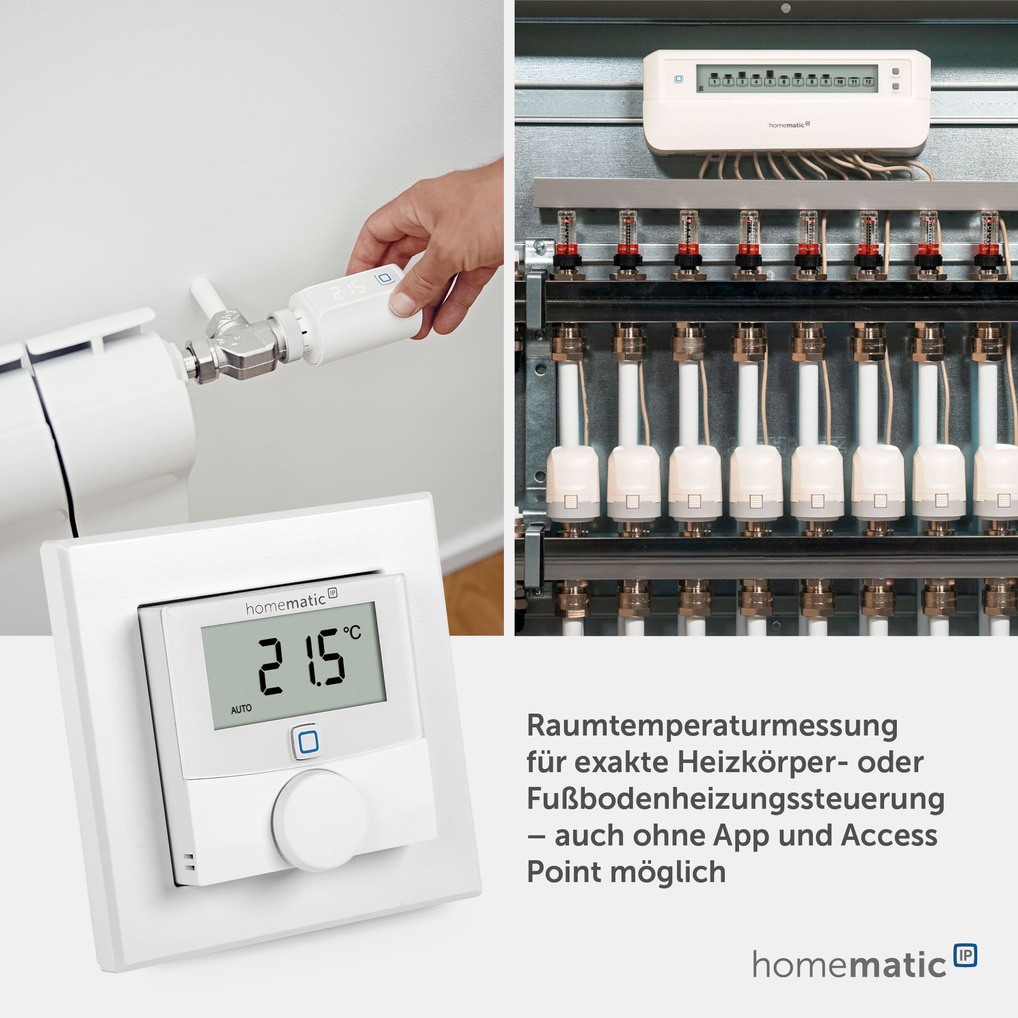 HOMEMATIC IP Smart Home 143159A0, Wandthermostat