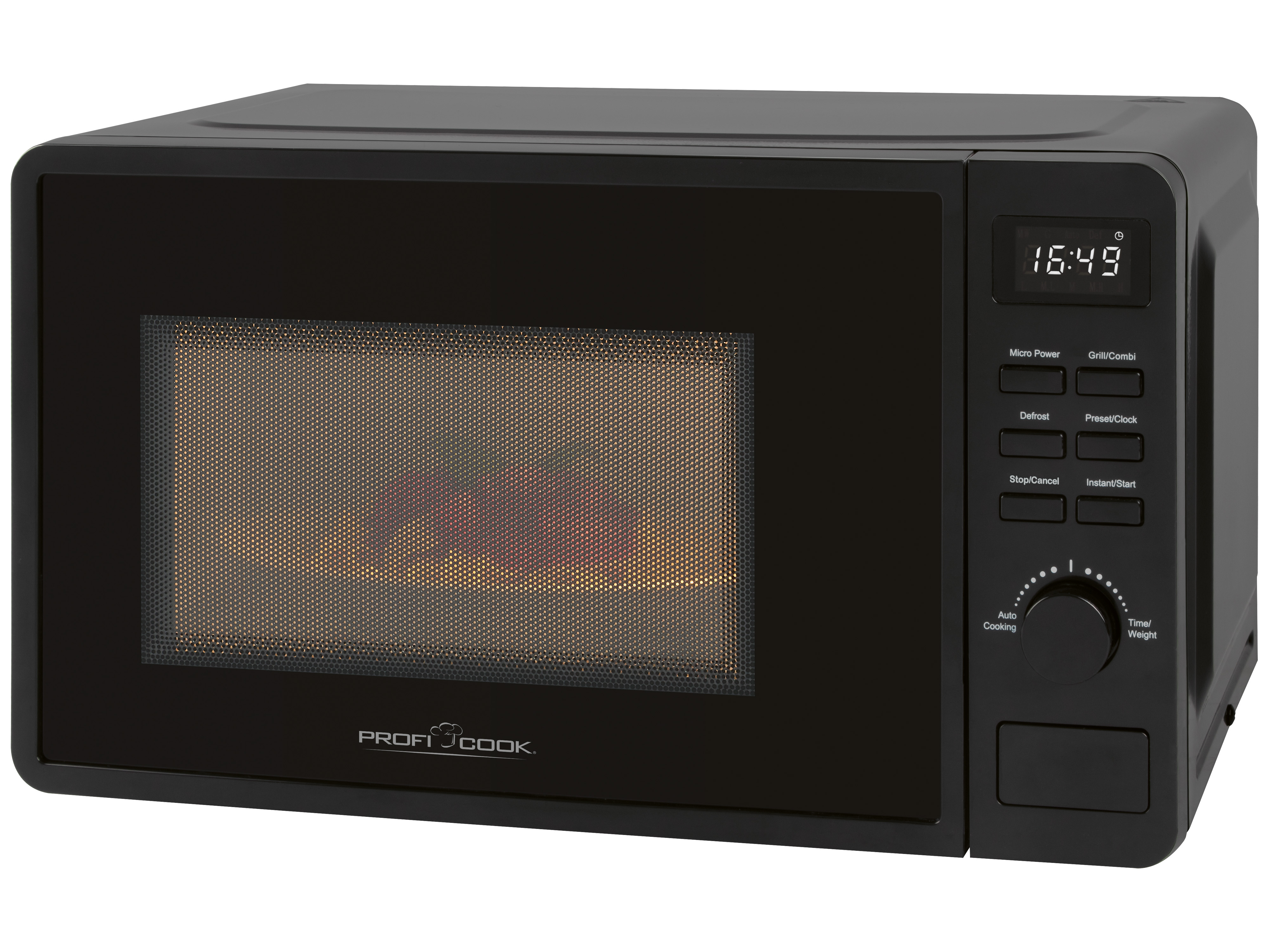 PROFICOOK Mikrowelle PC-MWG 1319, mit Grill, 20 L, Timer, 700 W / 800 W