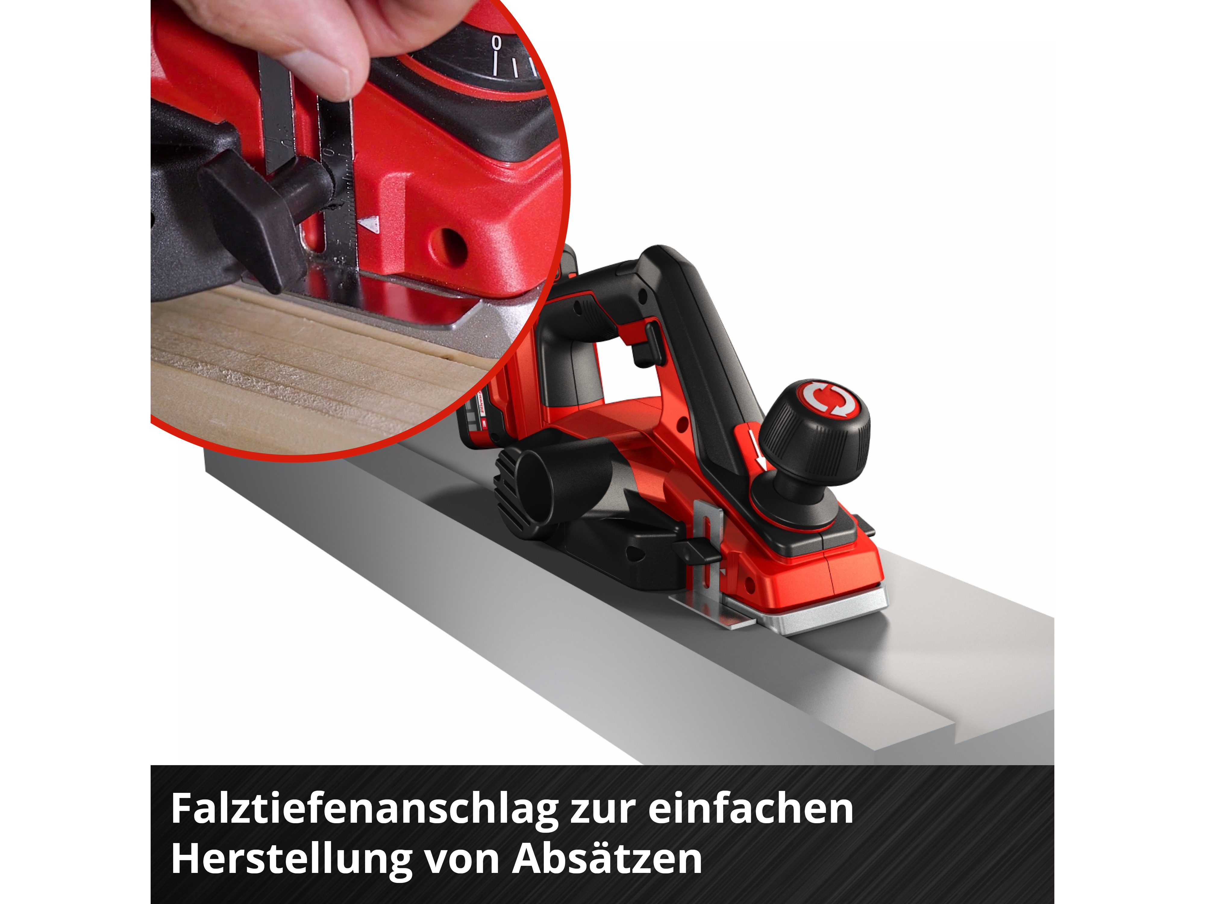EINHELL Akku-Hobel TE-PL 18/82 Li Solo