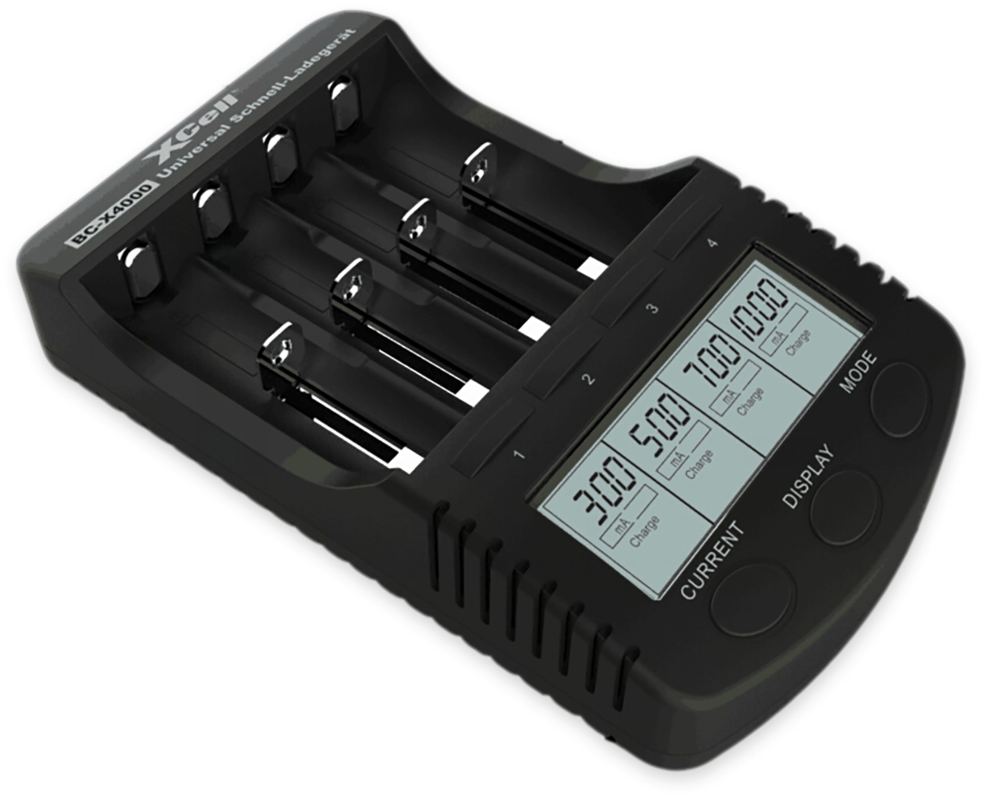 XCELL Ladegerät BC-X4000, mit LCD-Display XCELL Ladegerät BC-X4000, mit LCD-Display