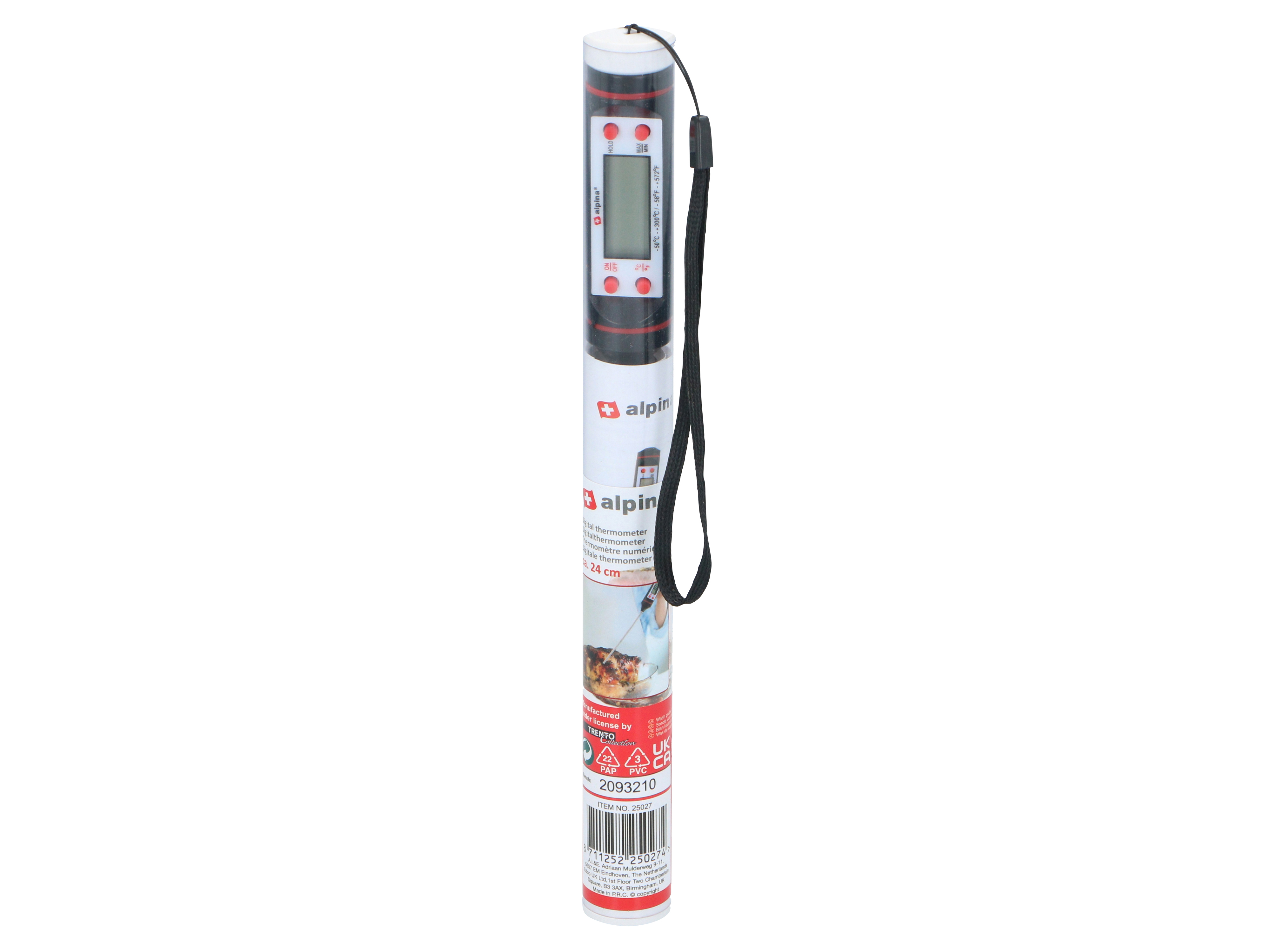 ALPINA Digitales-Küchenthermometer, 25x240 mm, -50 bis +300 Grad Cel. ALPINA Digitales-Küchenthermometer, 25x240 mm, -50 bis +300 Grad Cel.