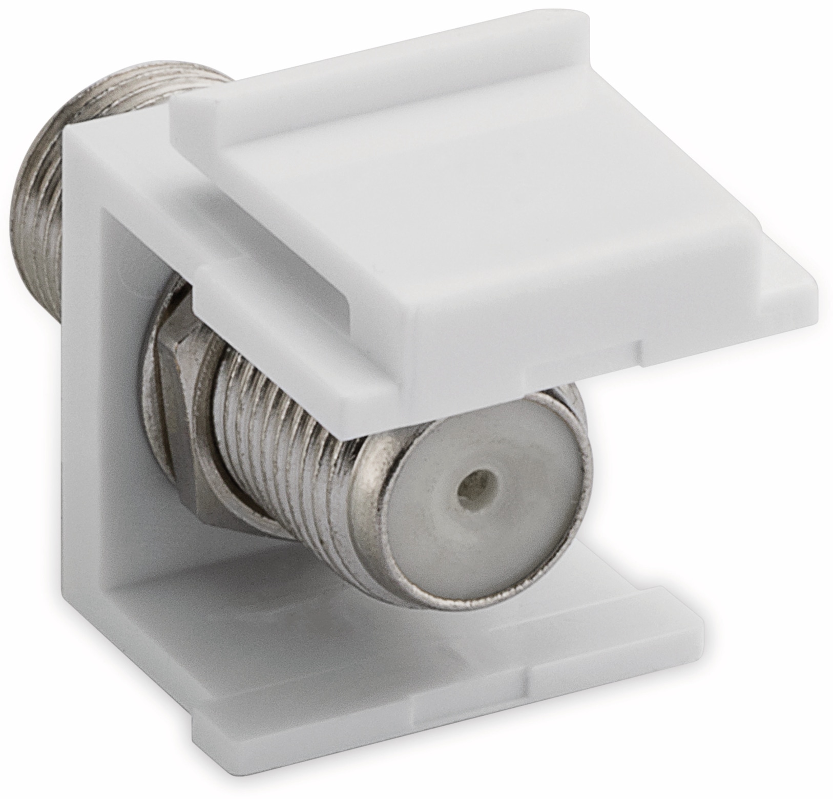 GOOBAY Einbau-Modul 79474. F-Kupplung, weiß