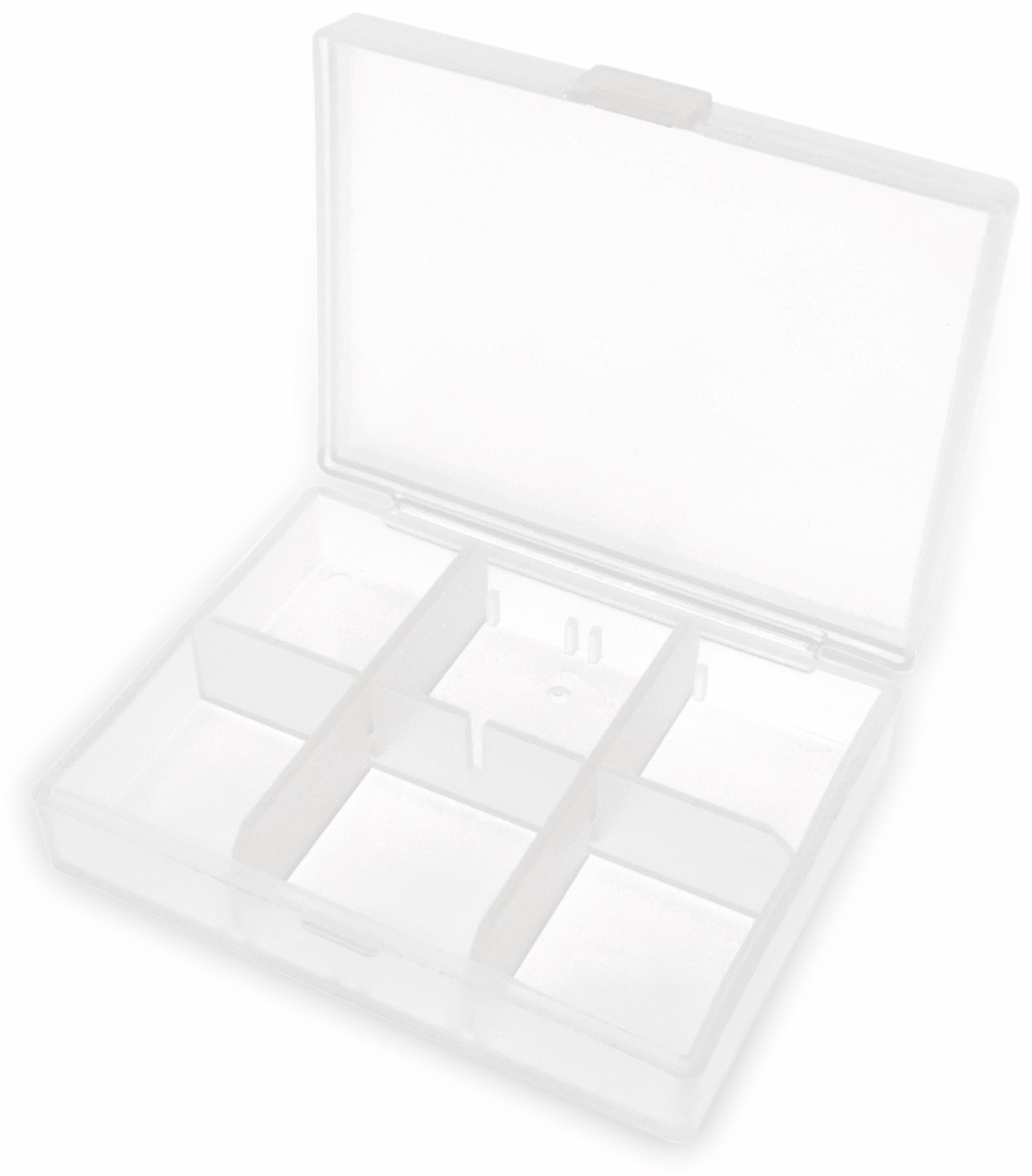 Sortimentsbox, 84x63x20, 6 Fächer, PP, transparent Sortimentsbox, 84x63x20, 6 Fächer, PP, transparent