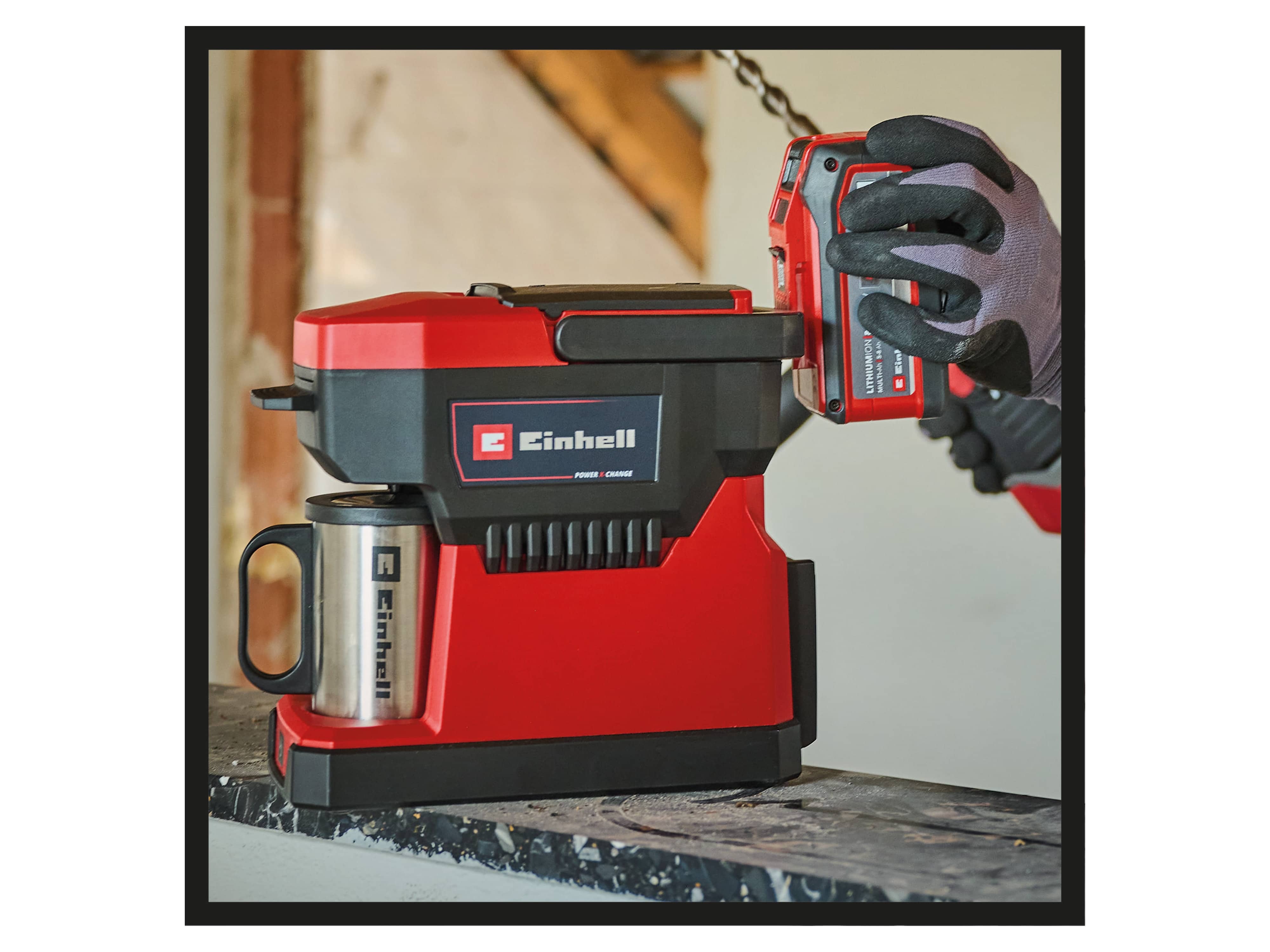 EINHELL Akku-Kaffeemaschine TE-CF 18 Li Kit (1x 4,0 Ah) EINHELL Akku-Kaffeemaschine TE-CF 18 Li Kit (1x 4,0 Ah)