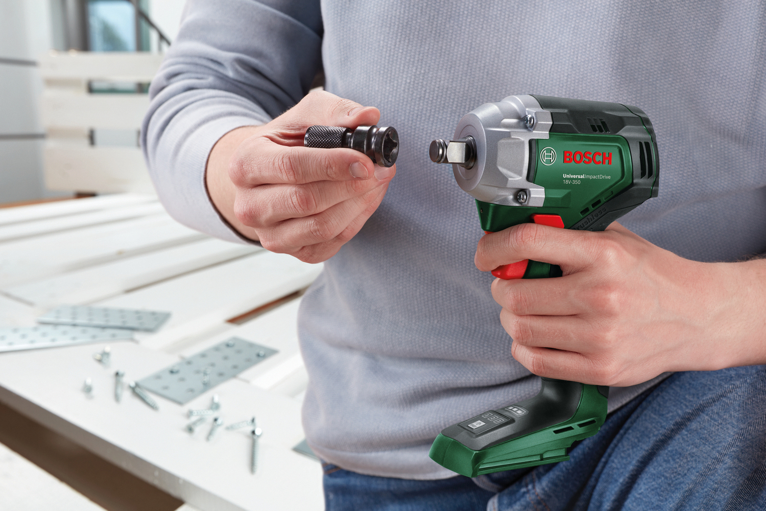 BOSCH Akku-Drehschlagschrauber UniversalImpactDrive 18V-350, 0603980304, solo