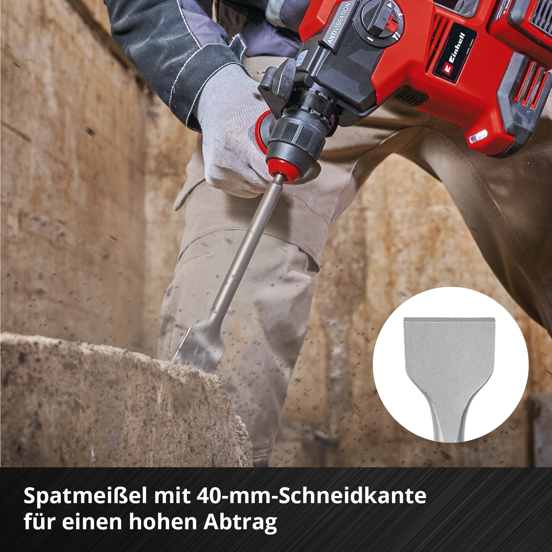 EINHELL SDS-Plus Meißel-Set 247205, 250 mm, 4-teilig EINHELL SDS-Plus Meißel-Set 247205, 250 mm, 4-teilig