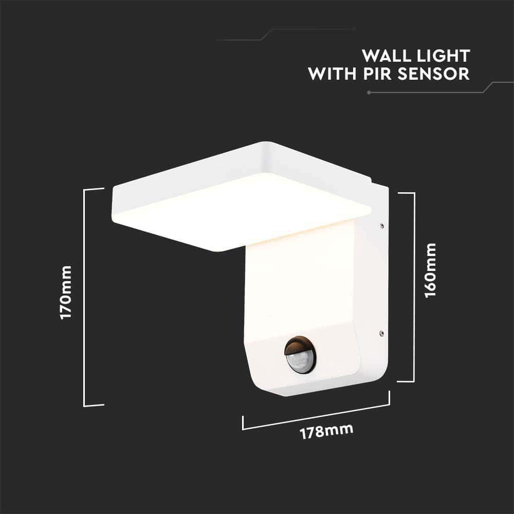 V-TAC LED-Fluter VT-11020S, EEK: E, 17 W, 2520 lm, 3000 K, Sensor, weiß V-TAC LED-Fluter VT-11020S, EEK: E, 17 W, 2520 lm, 3000 K, Sensor, weiß