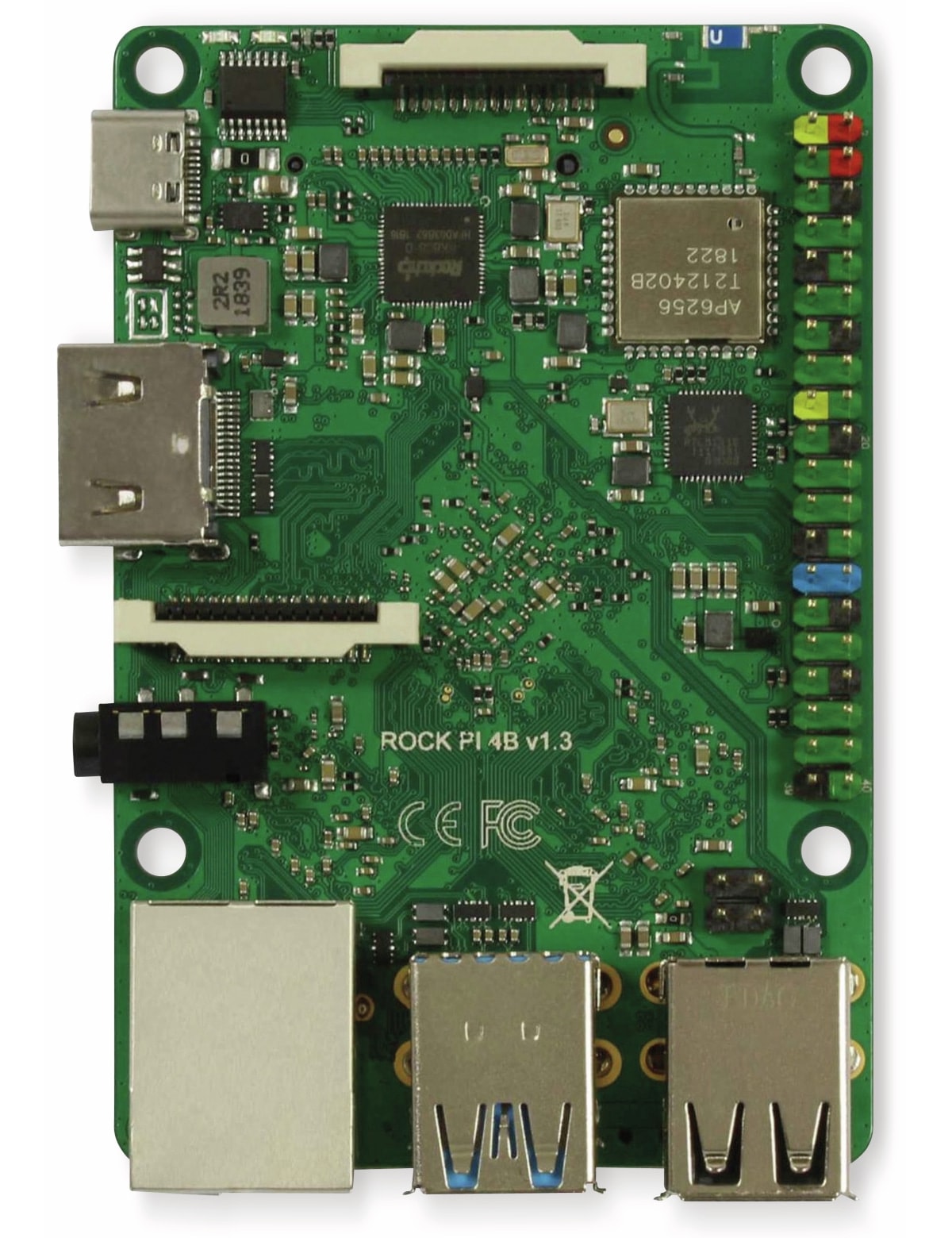 Rock Pi 4 Model A 4GB V1.4 (ohne WLAN/Bluetooth/PoE) Rock Pi 4 Model A 4GB V1.4 (ohne WLAN/Bluetooth/PoE)