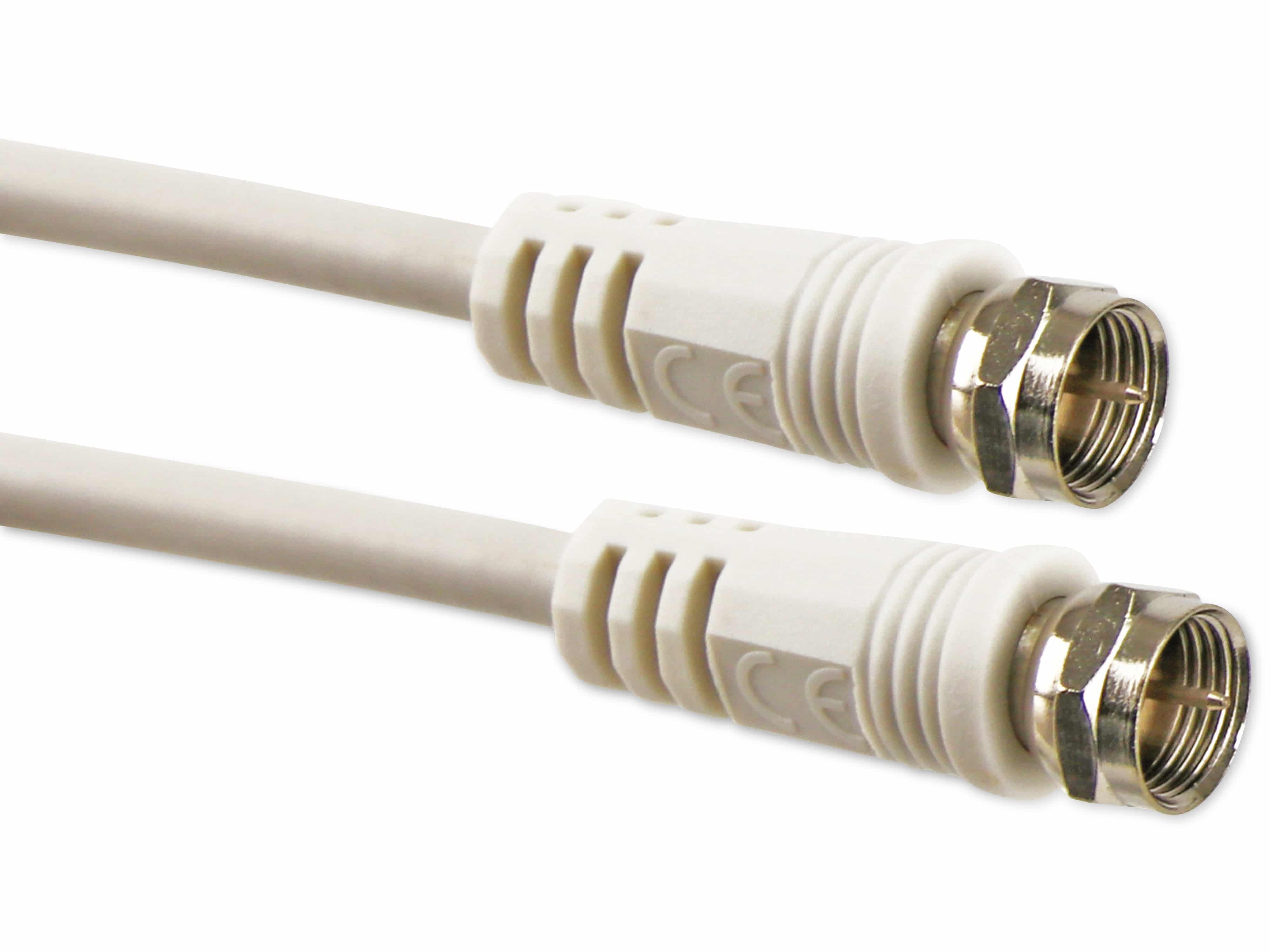 HAMA SAT-Antennenanschlusskabel, F-Stecker/F-Stecker, weiß, 1,5m HAMA SAT-Antennenanschlusskabel, F-Stecker/F-Stecker, weiß, 1,5m