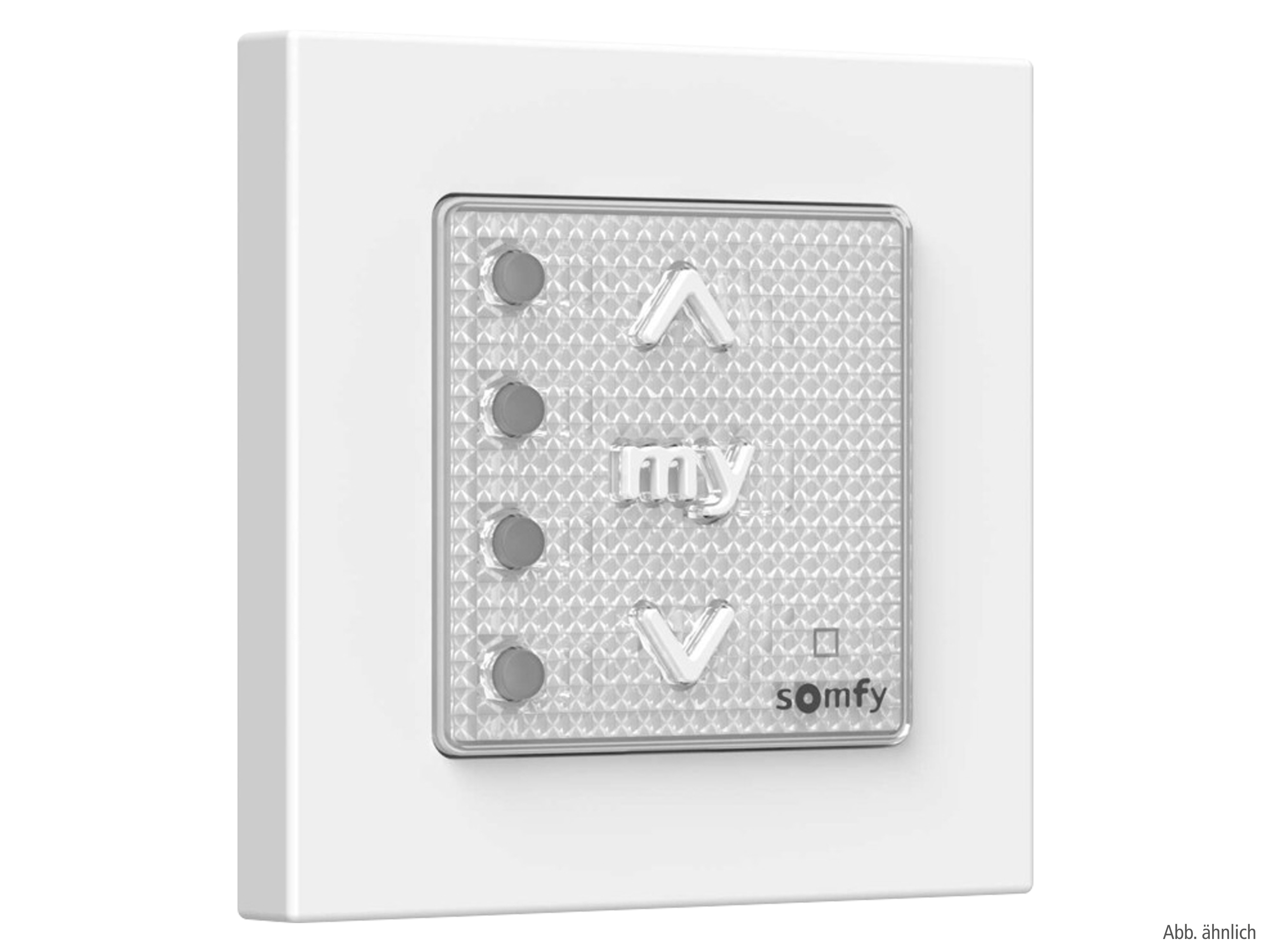 SOMFY II-4-Kanal-Funkwandsender, Smoove 4 Mode IN, mit Rahmen, 1871345
