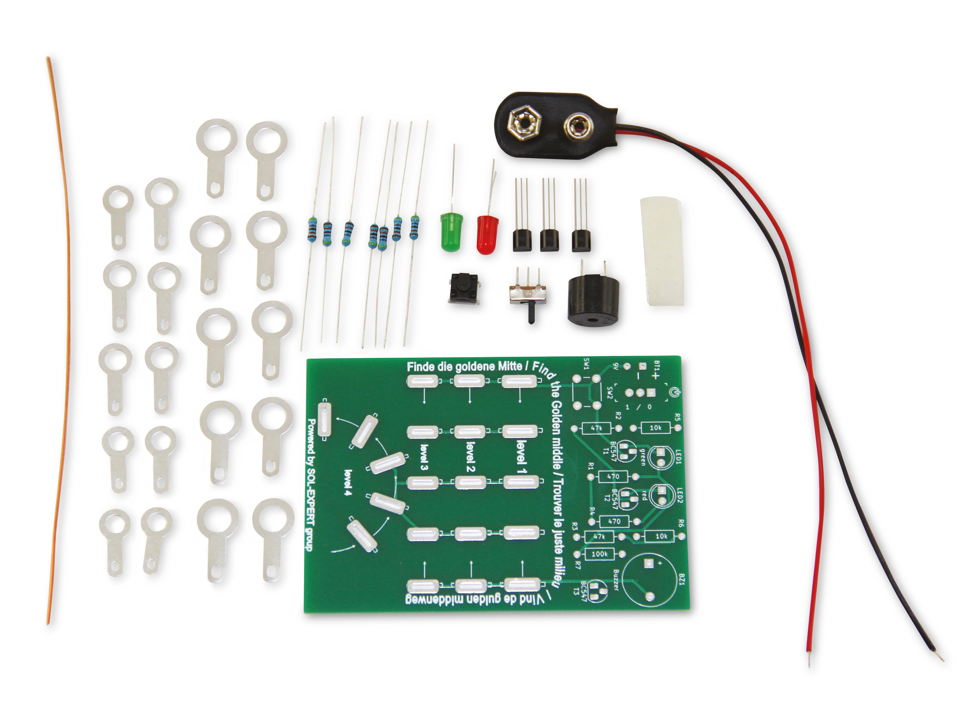 SOL-EXPERT Platinen Bausatz "Goldene Mitte"