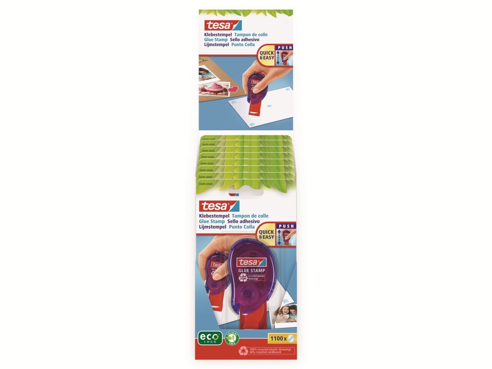 TESA ® Klebestempel permanent ecoLogo®, 59099-00000-00