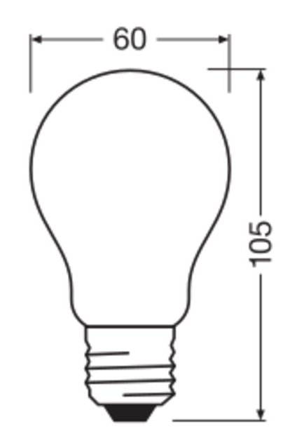 OSRAM LED-Lampe, E27, 7,2W, 2700K, EEK: A, 1521lm, warmweiß, IP20, matt, 3 Stück