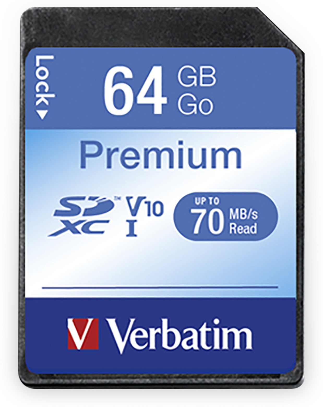 VERBATIM SDXC Card Premium, 64 GB, Class 10 VERBATIM SDXC Card Premium, 64 GB, Class 10
