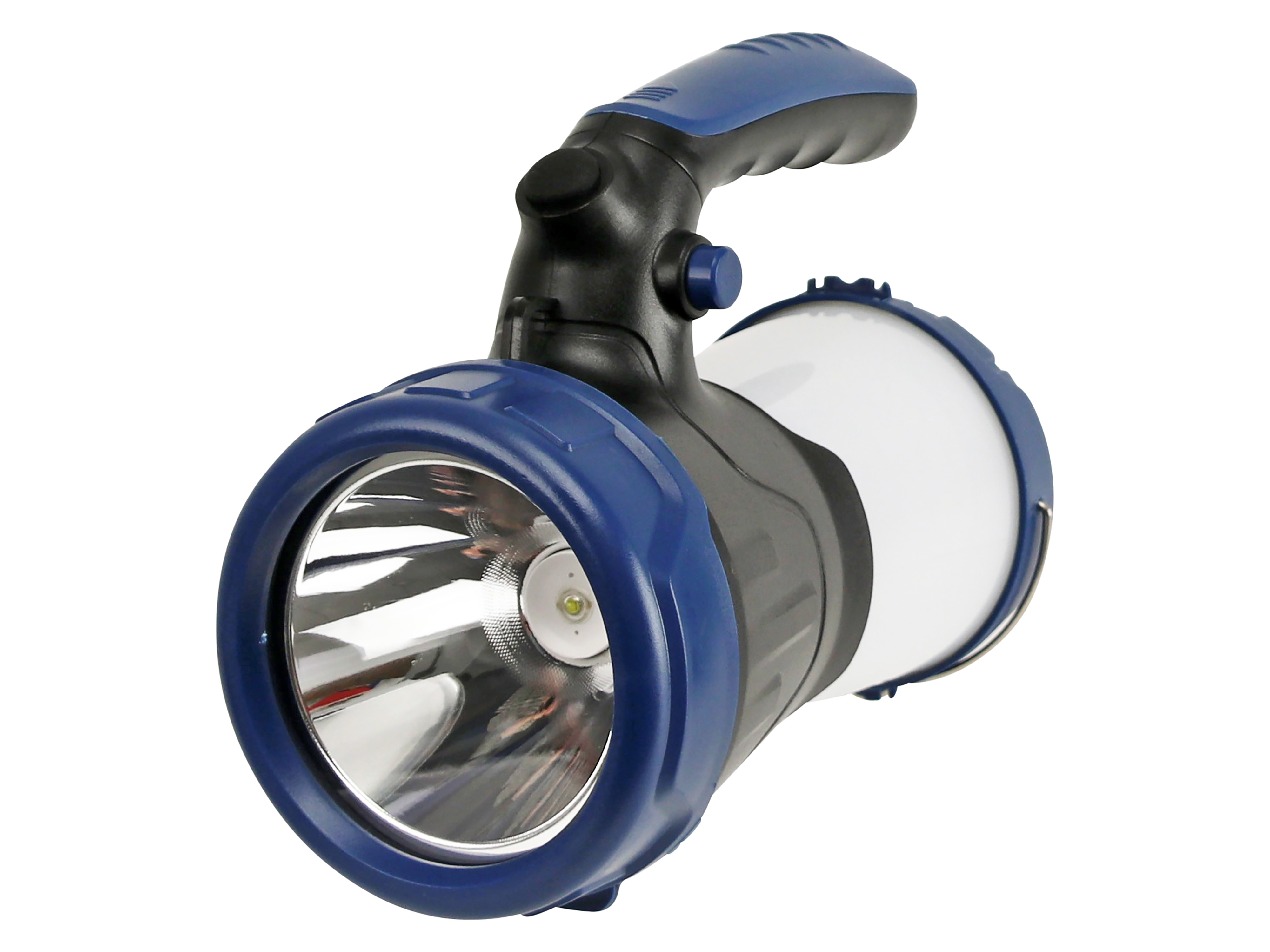 Campingleuchte, 3 W, 300...350 lm, zwei Helligkeitsstufen, blau/schwarz Campingleuchte, 3 W, 300...350 lm, zwei Helligkeitsstufen, blau/schwarz