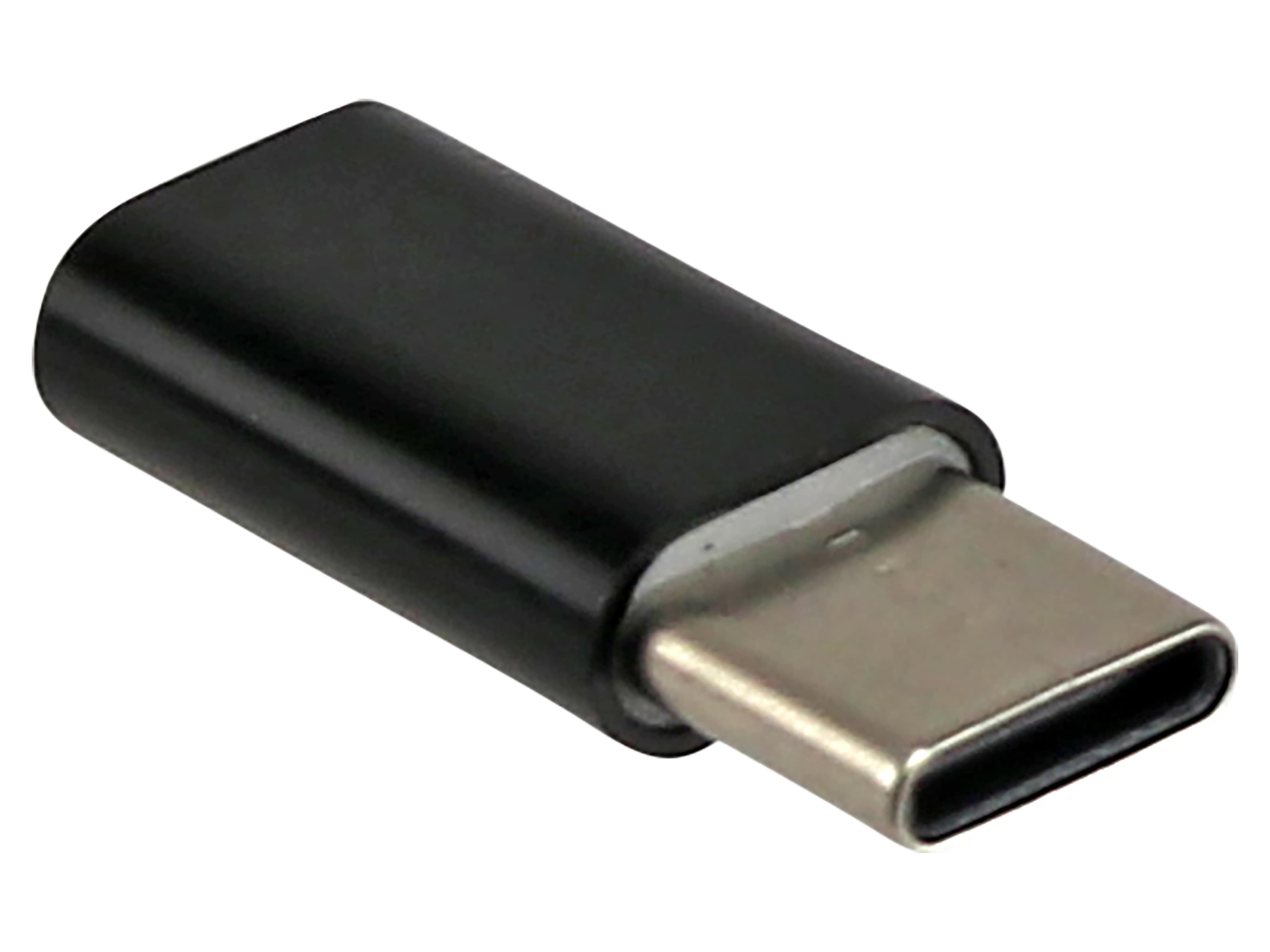 Adapter, Micro-USB-B Kupplung auf USB-C Stecker