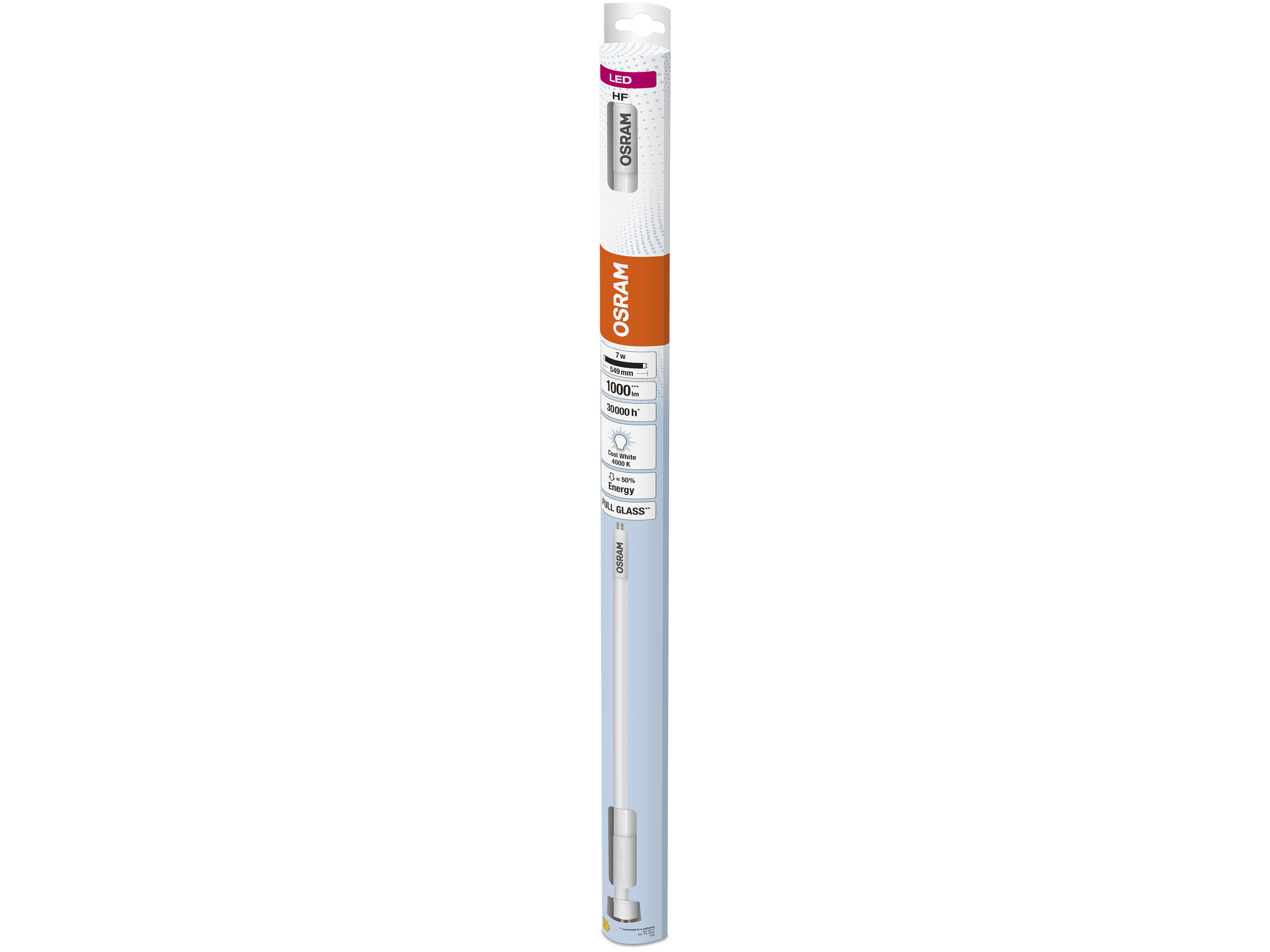 OSRAM LED-Röhre, T5, 549mm, G5, EEK: E, 7W, 1000lm, 4000K
