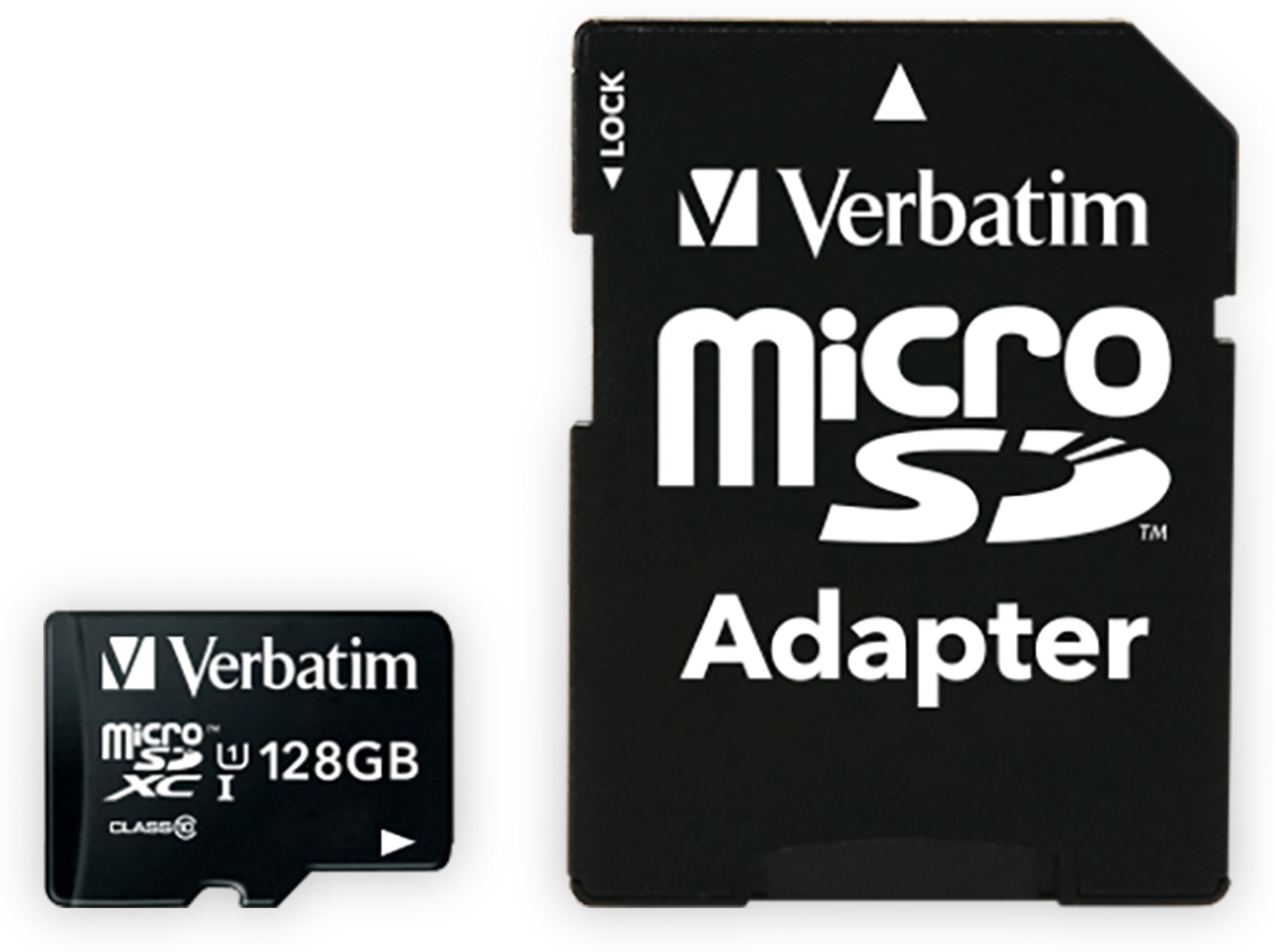 VERBATIM MicroSDXC Card Premium, 128 GB, Class 10, inkl. Adapter VERBATIM MicroSDXC Card Premium, 128 GB, Class 10, inkl. Adapter