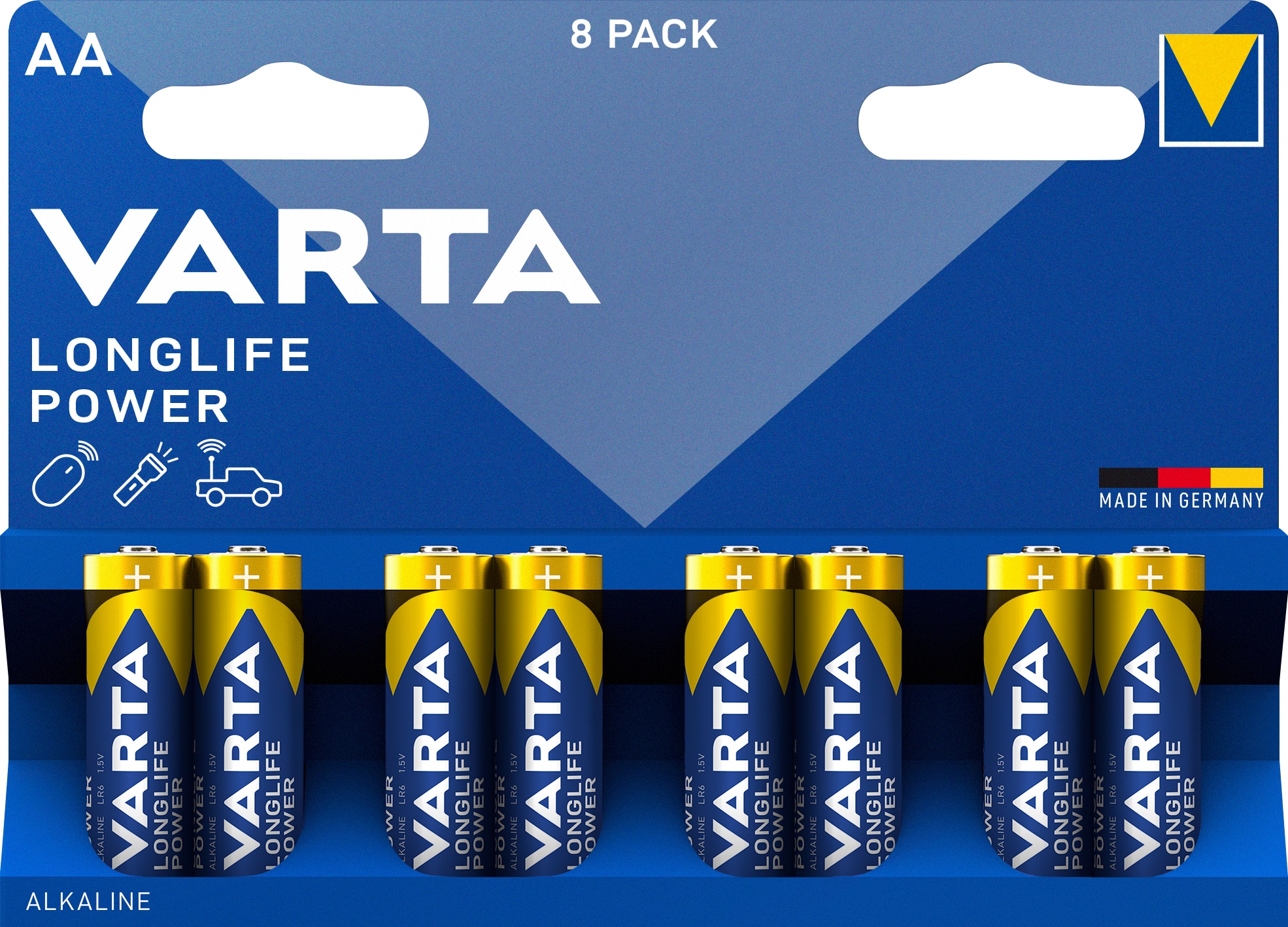 VARTA Mignon-Batterie HIGH ENERGY, 8 Stück