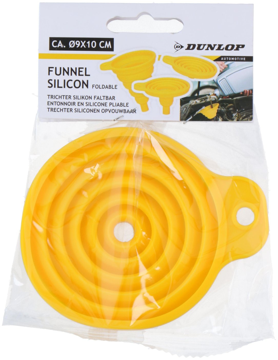 DUNLOP Trichter, faltbar, gelb