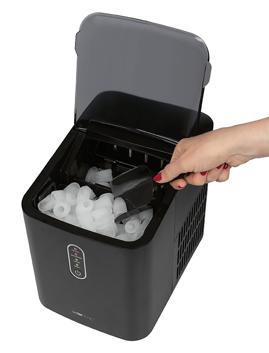 CLATRONIC Eiswürfelbereiter EWB 3798, ca. 8-10 kg Eiswürfel in 24h, ECO Save