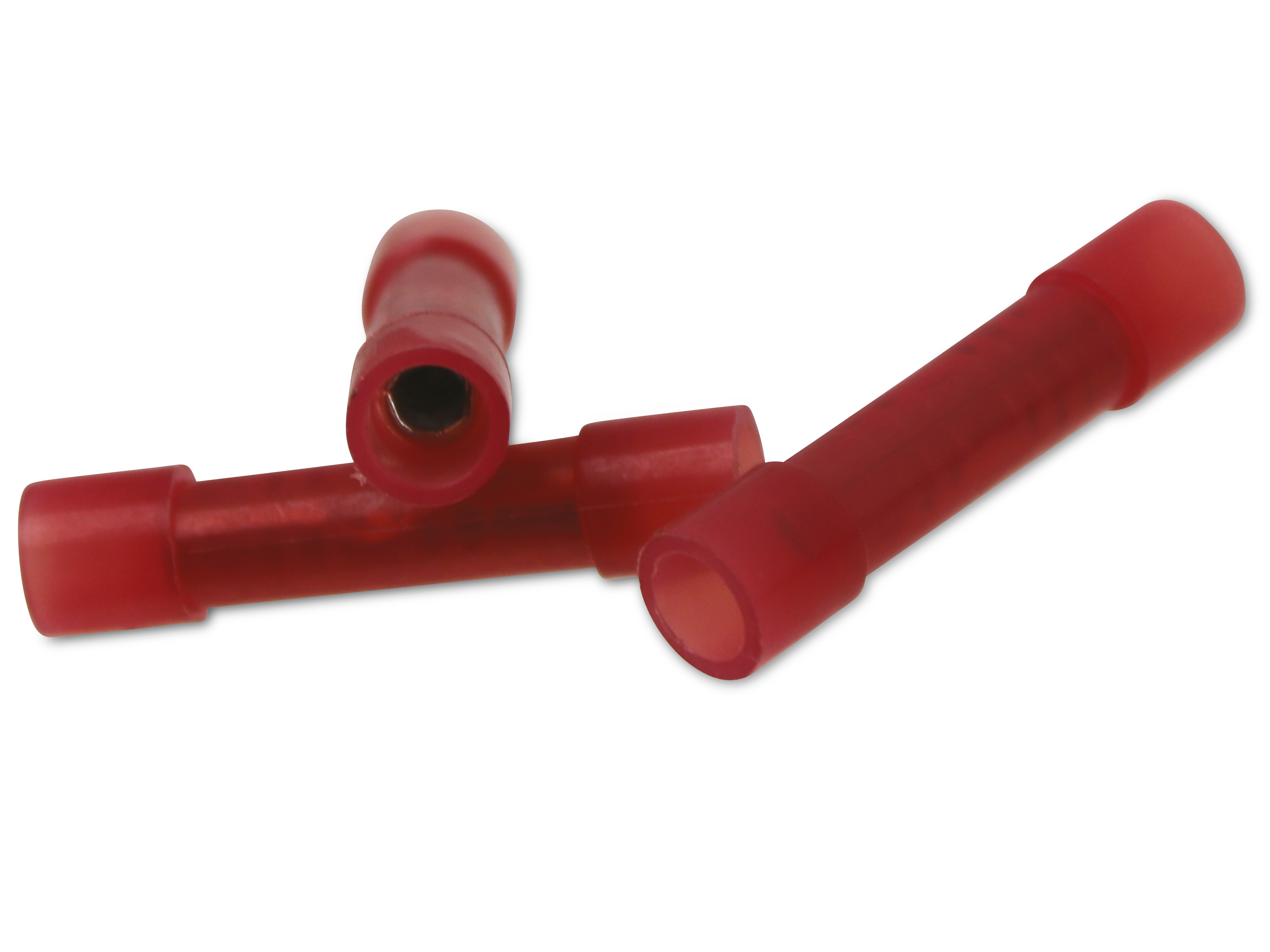 Stoß-Quetschverbinder, 10 Stück, rot