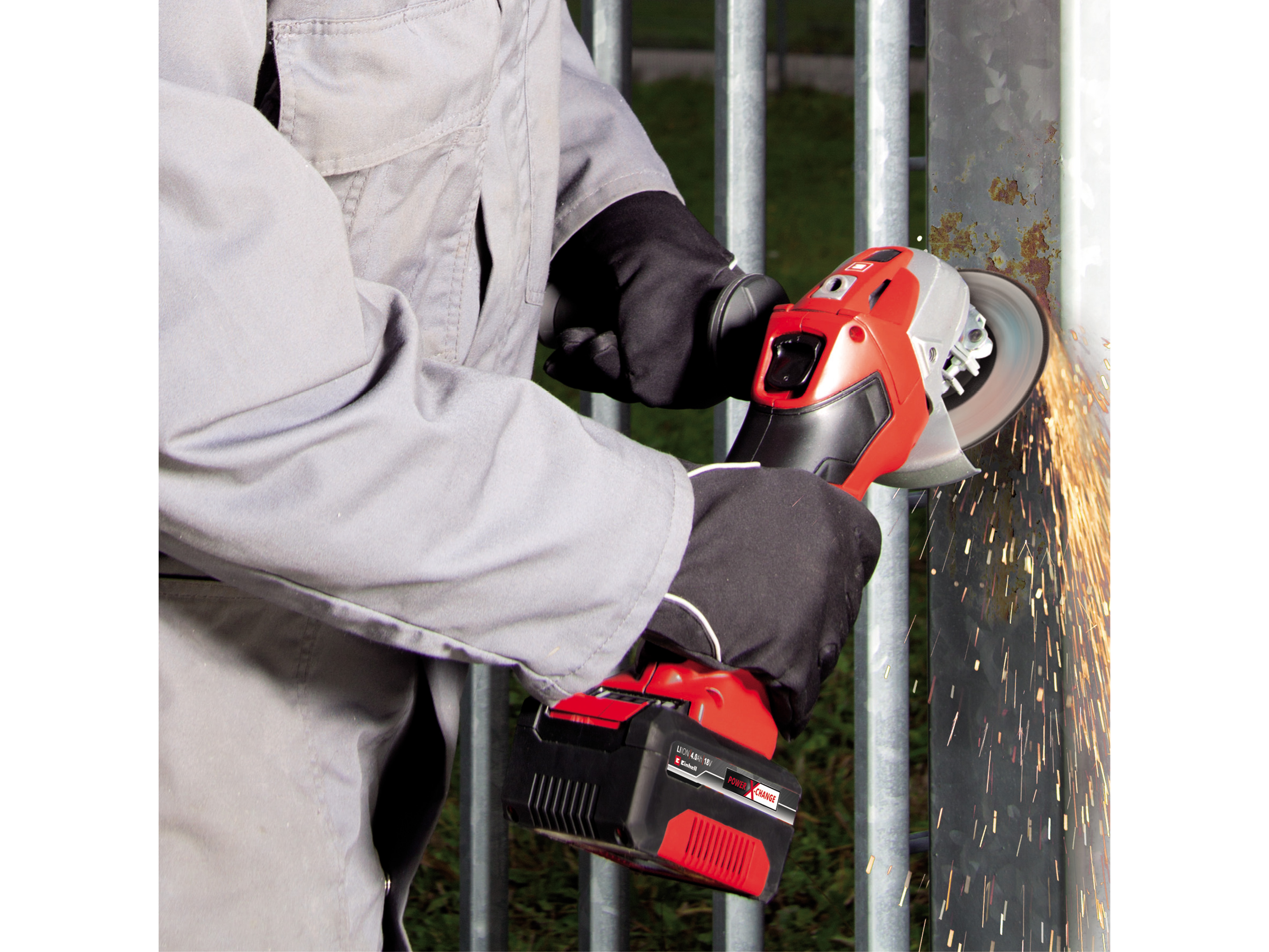 EINHELL Akku-Winkelschleifer TE-AG 18/115 Li (1x4,0 Ah)