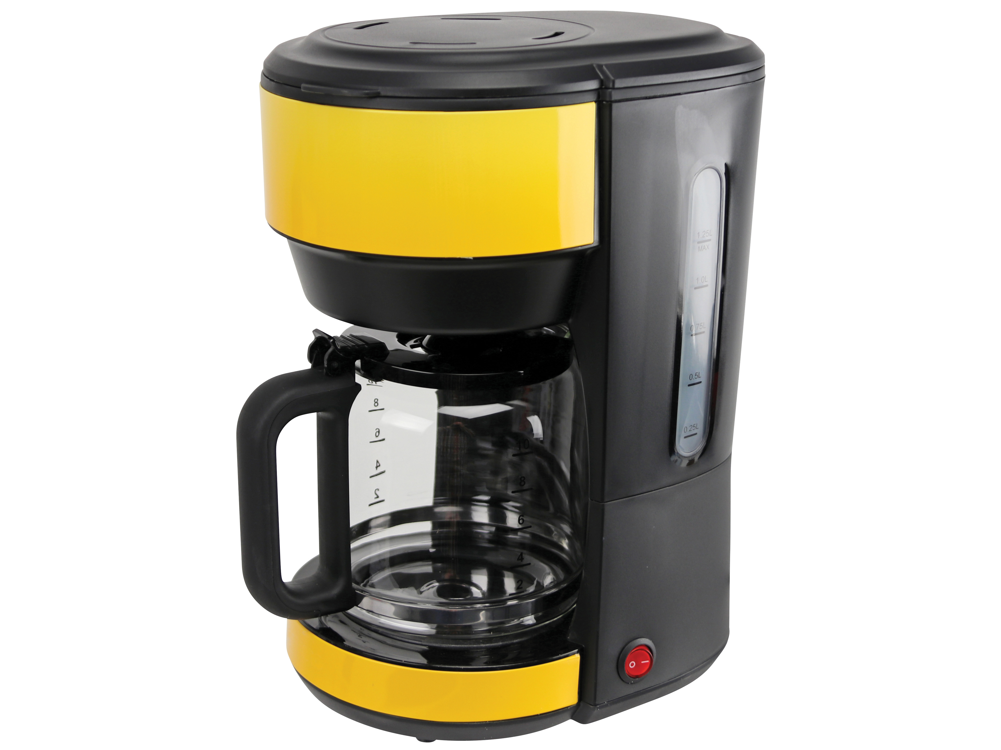 Kaffeemaschiene, Ombré, 1000 W, schwarz/gelb