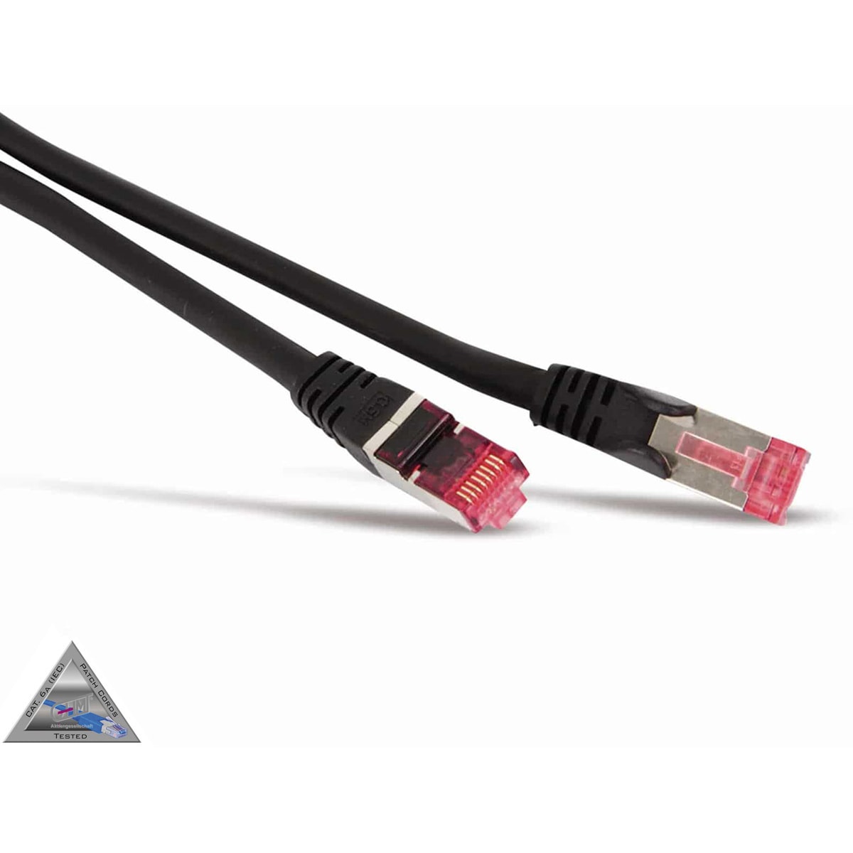 S-IMPULS CAT.6a Patchkabel, halogenfrei, GHMT zertifiziert, 5 m, schwarz