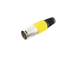 S-IMPULS XLR-Stecker, 3-polig, gelb