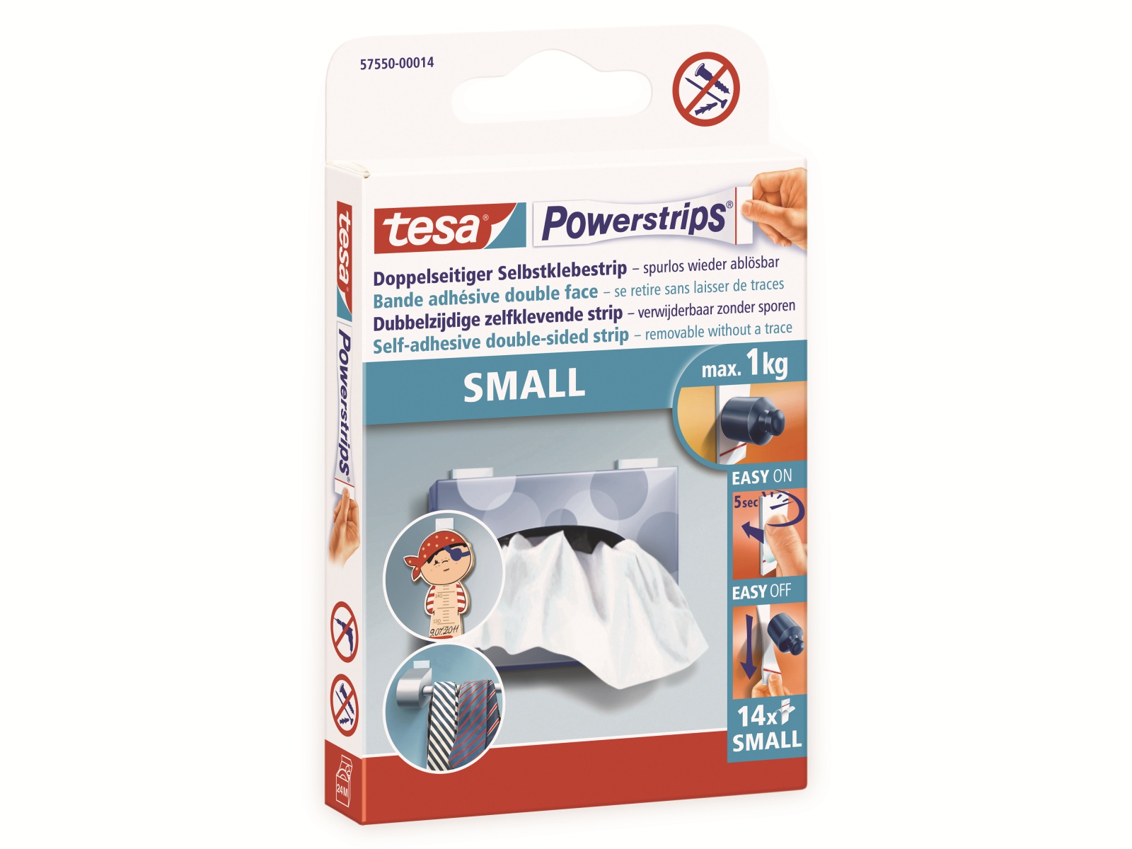 TESA Powerstrips® Small, 57550-00014-21
