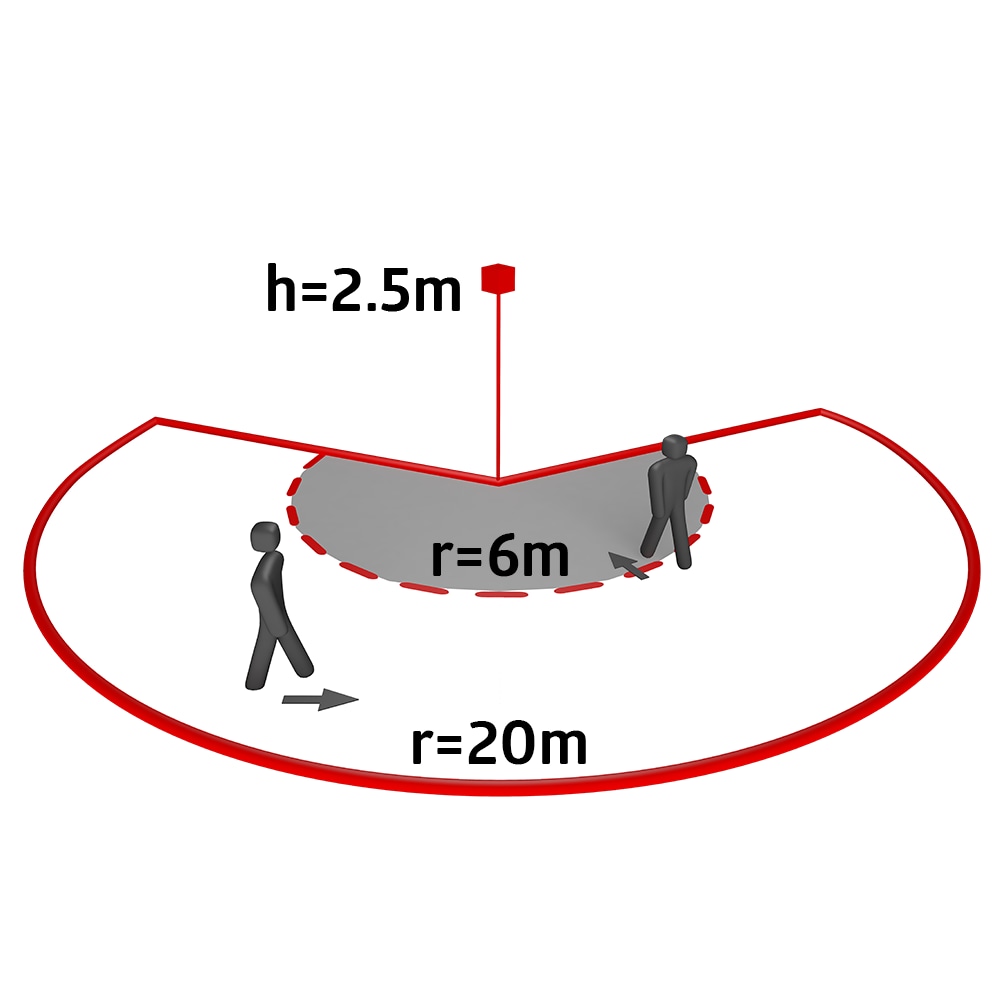 BEG Bewegungsmelder RC-plus next N 230, mit Unterkriechschutz, weiß, 230°