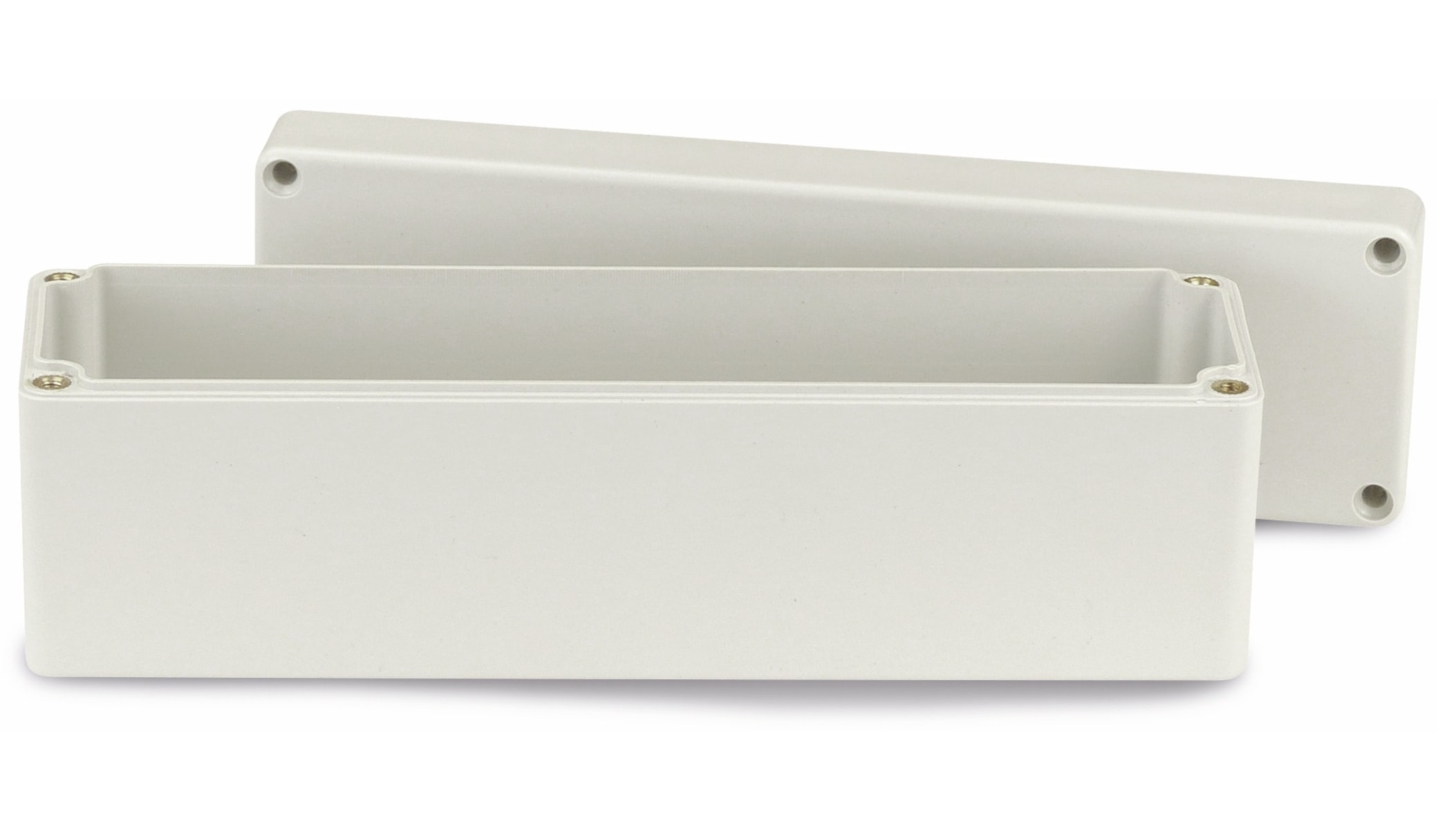 Modulgehäuse ABS, 160x45x55 mm, IP65, lichtgrau Modulgehäuse ABS, 160x45x55 mm, IP65, lichtgrau