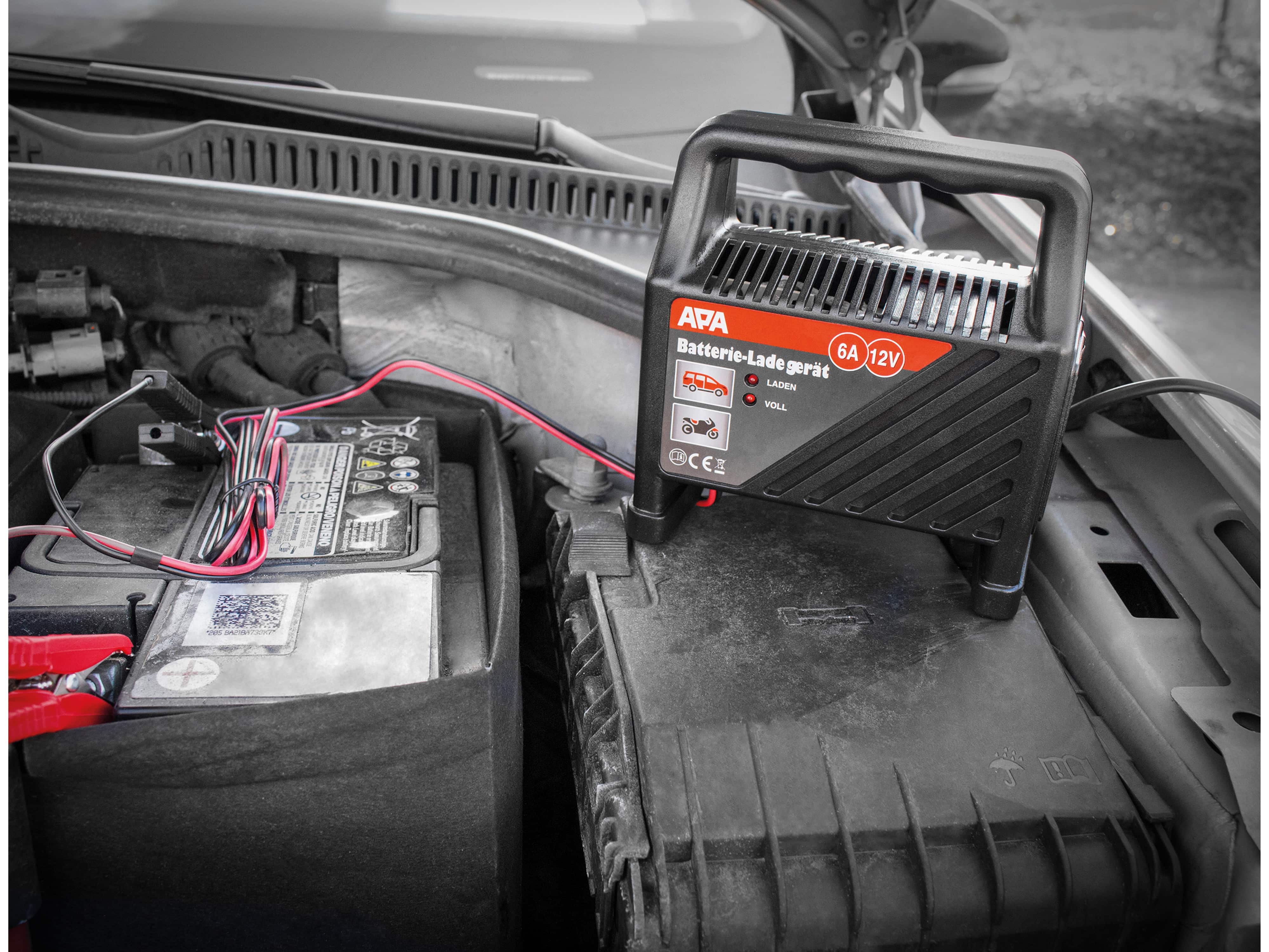 APA Batterie-Ladegerät 16625, 12V, 6A