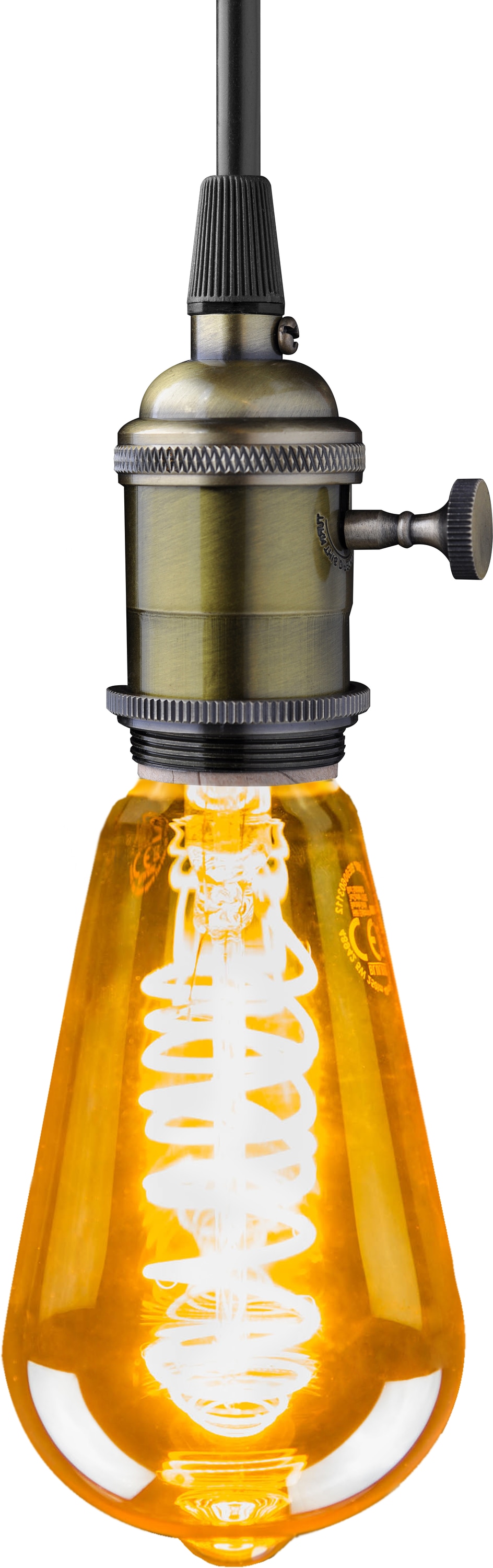 BLULAXA LED FlexFilament ST64, E27, 4,8W, 2200 K, EEK: G, 380 lm, IP20, warmweiß