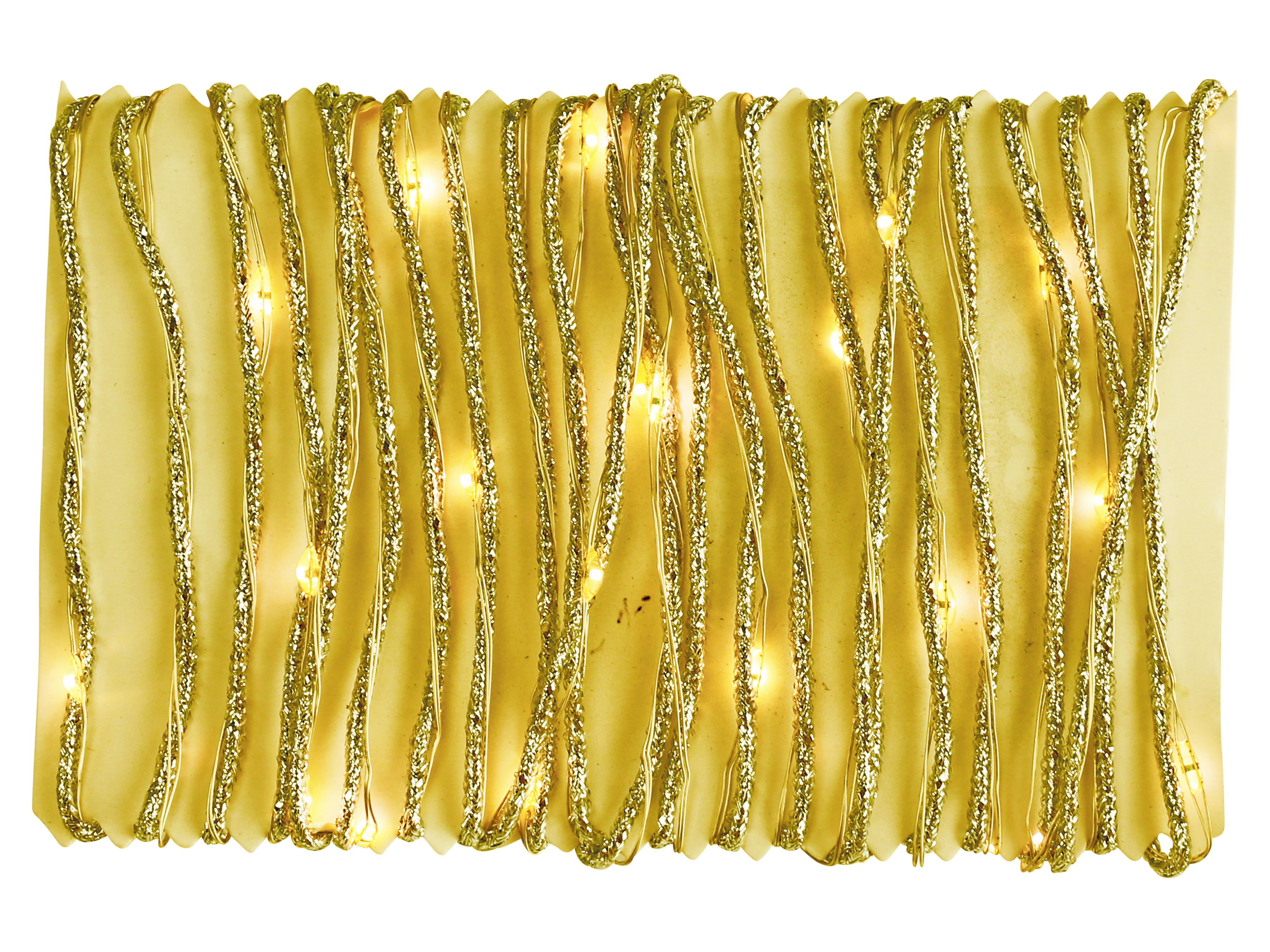 LED-Lichterkette Goldschmuckband, 40 LEDs, warmweiß, 4 m