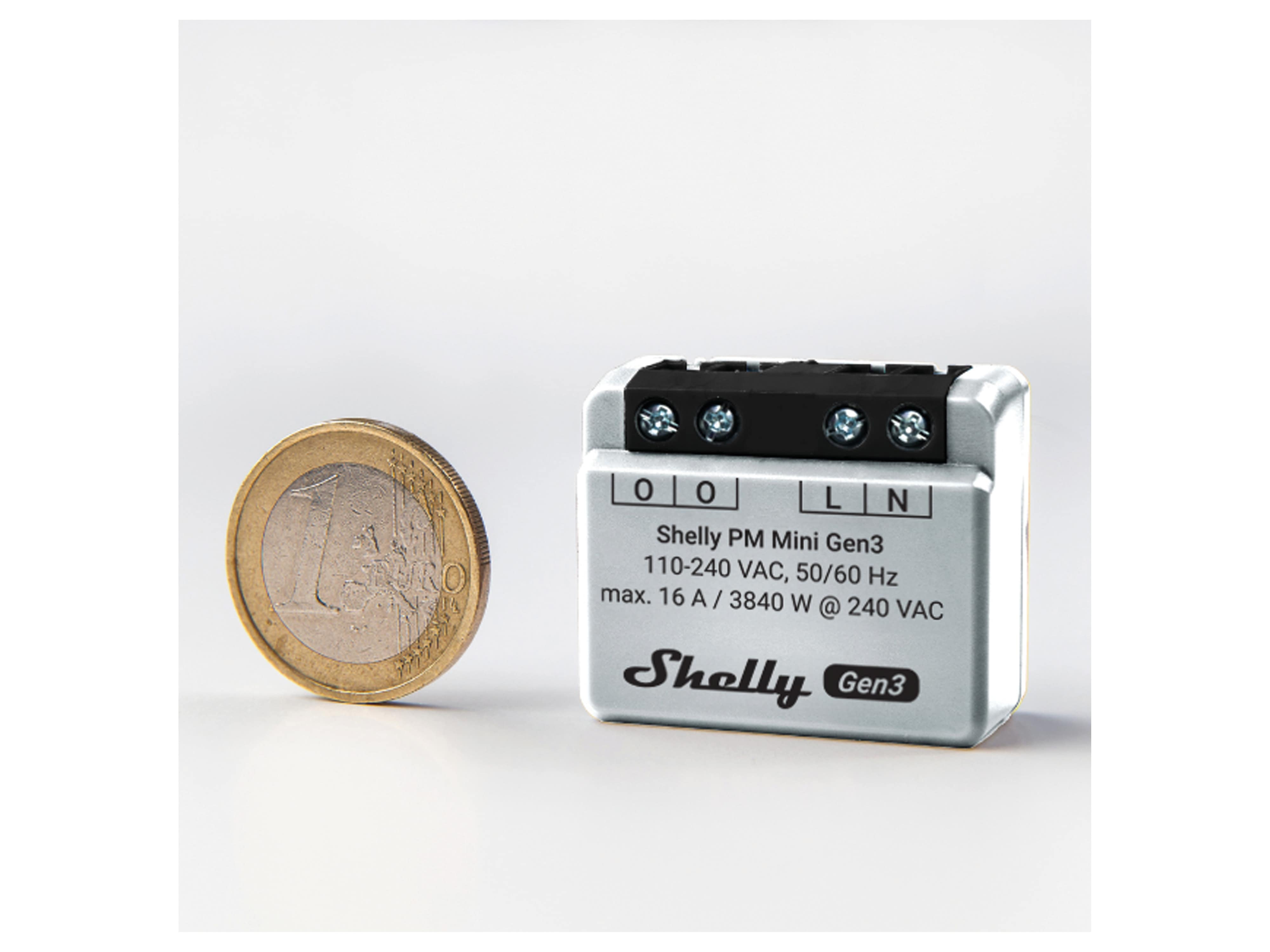 SHELLY WLAN-Leistungsmesser Plus PM Mini Gen.3, weiß, 2 Stück SHELLY WLAN-Leistungsmesser Plus PM Mini Gen.3, weiß, 2 Stück