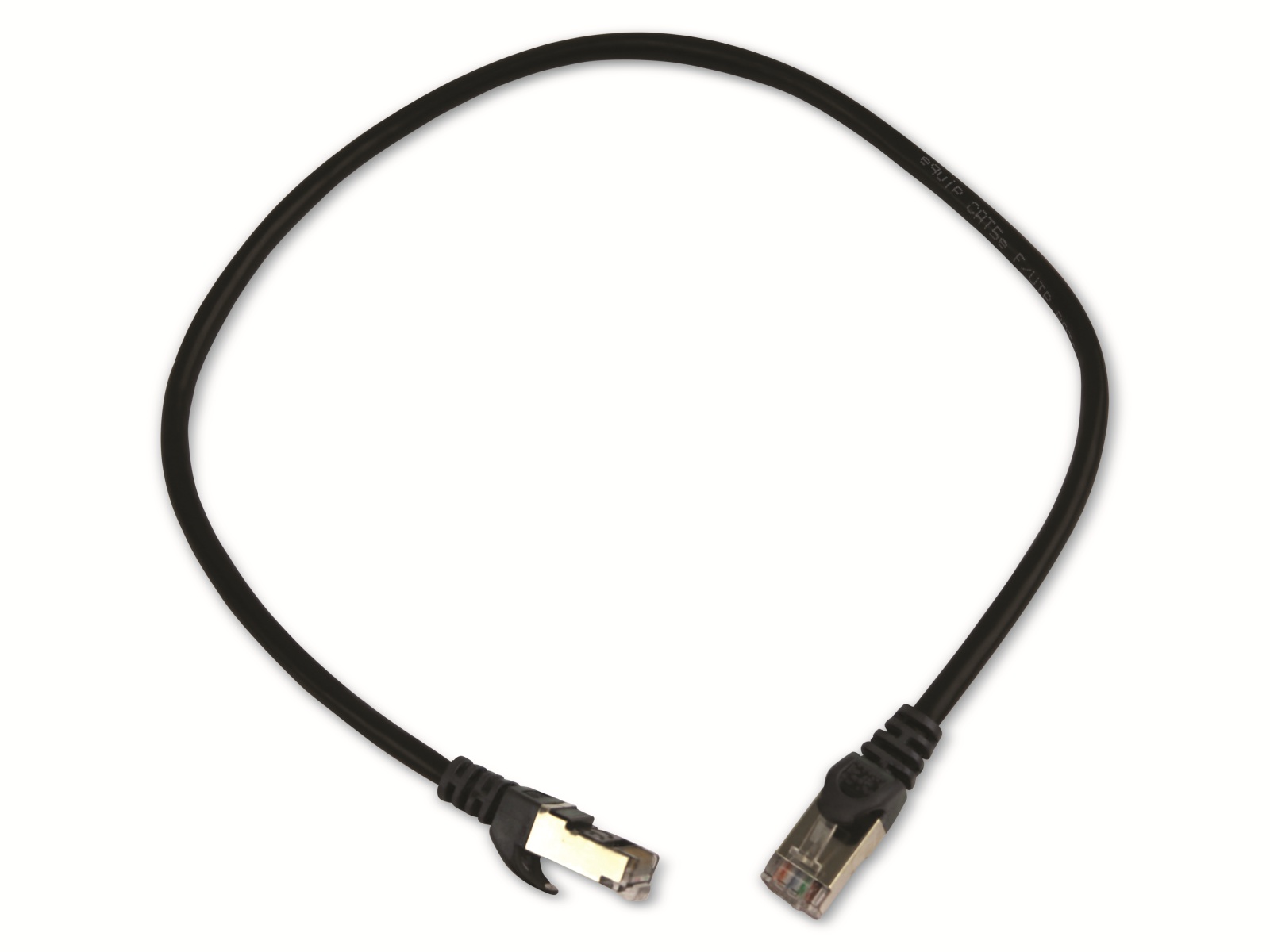 EQUIP CAT.5e Patchkabel, 0,5m, schwarz, 8P8C, F/UTP, crossover