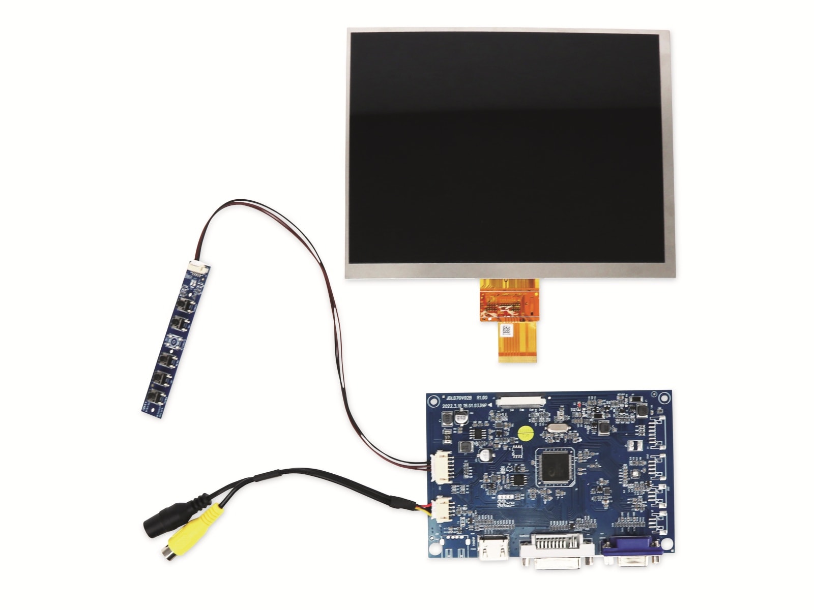 20,3 cm (8") Display-Set LS-8, HDMI/DVI/VGA/CVBS